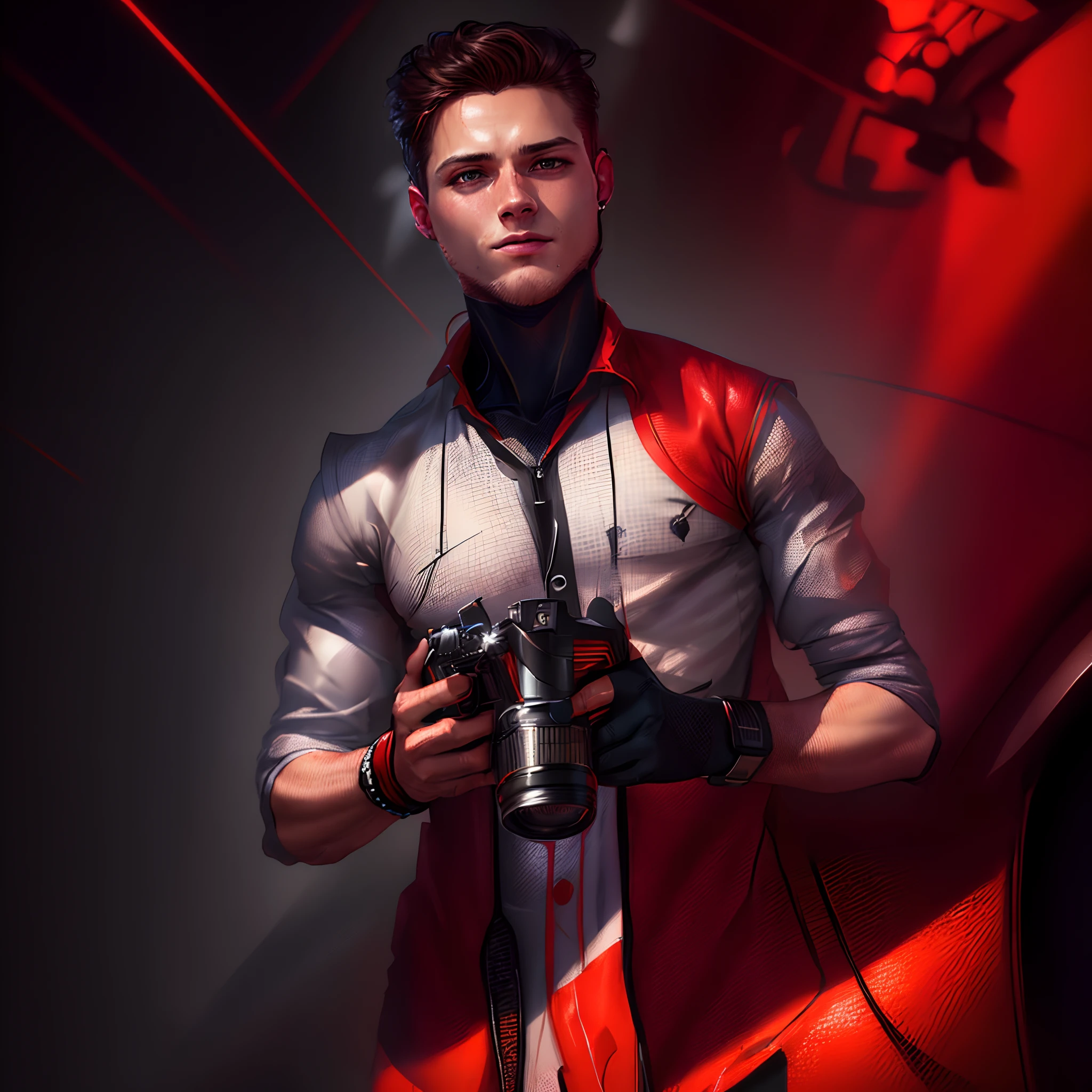 (Award Winning Digital Artwork:1.3) of (Sketch:1.3),(Energetic:1.3), TomHolland,CGSociety,ArtStation,(Saturated:1.3),(close portrait:1.3),(Masculinine:1.4),(beautiful:1.4),(attractive:1.3),handsome,calendar pose,perfectly detailed eyes,studio lighting, Spider web thematic background,real face ,do not any changes in my face