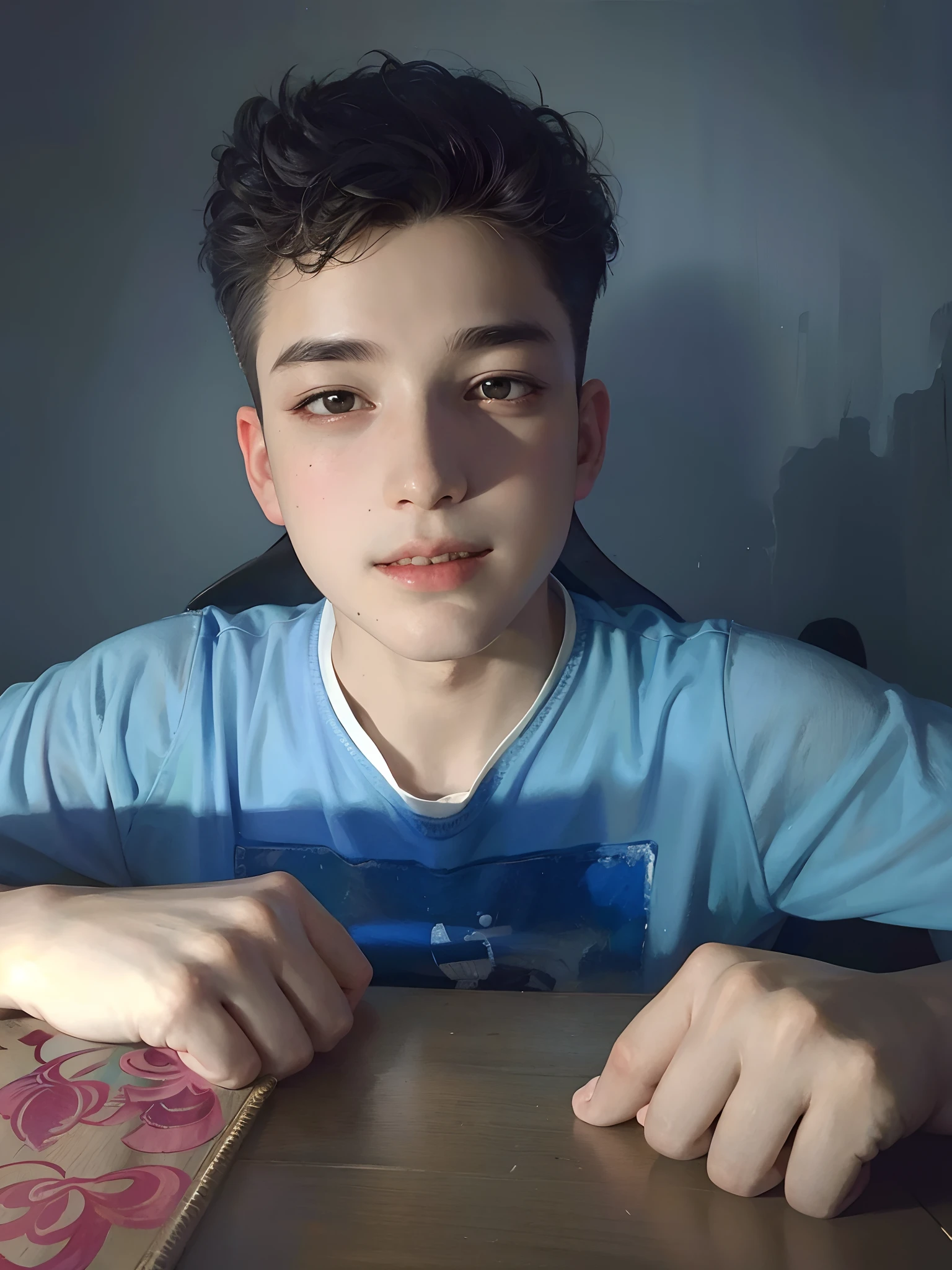 masterpiece, best quality, masterpiece, best quality, john singer sargent, 1boy, oil painting portrait, simple background