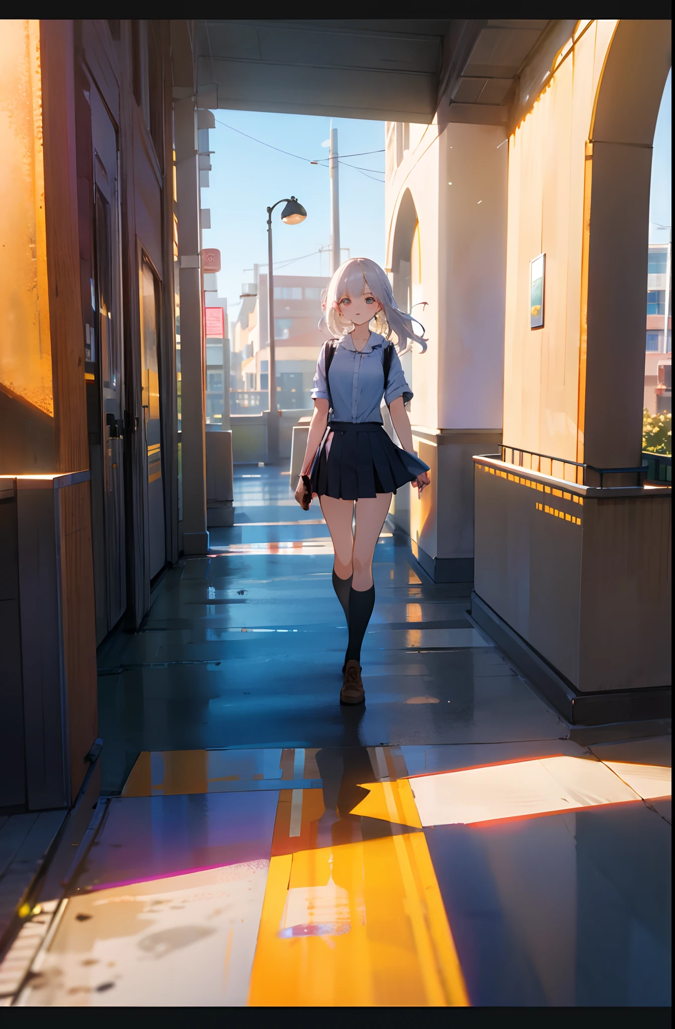 short  skirt，Beth，exteriors，8k