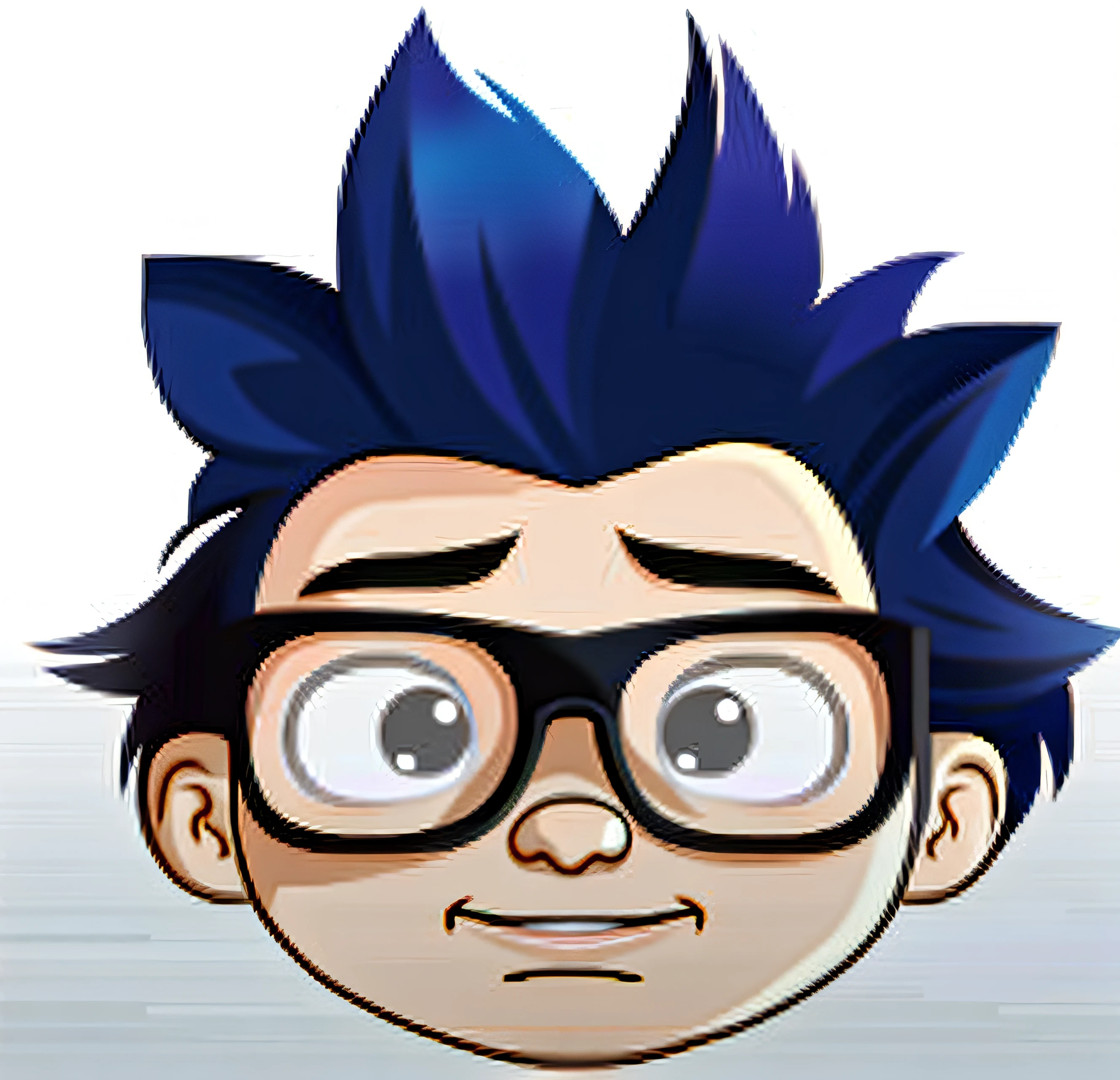 Cartoon boy with blue hair and glasses on his face, 2 d estilo anime, john egbert, imagem do avatar, Desenho animado 2d, 2 d desenhos animados, foto de perfil do discord, 2 d sprite, como um personagem de anime, personagem estilo anime, Estilo 2D, imagem de anime safebooru, 2 d anime, arte oficial do personagem, Avatar de videogame, avatar roblox