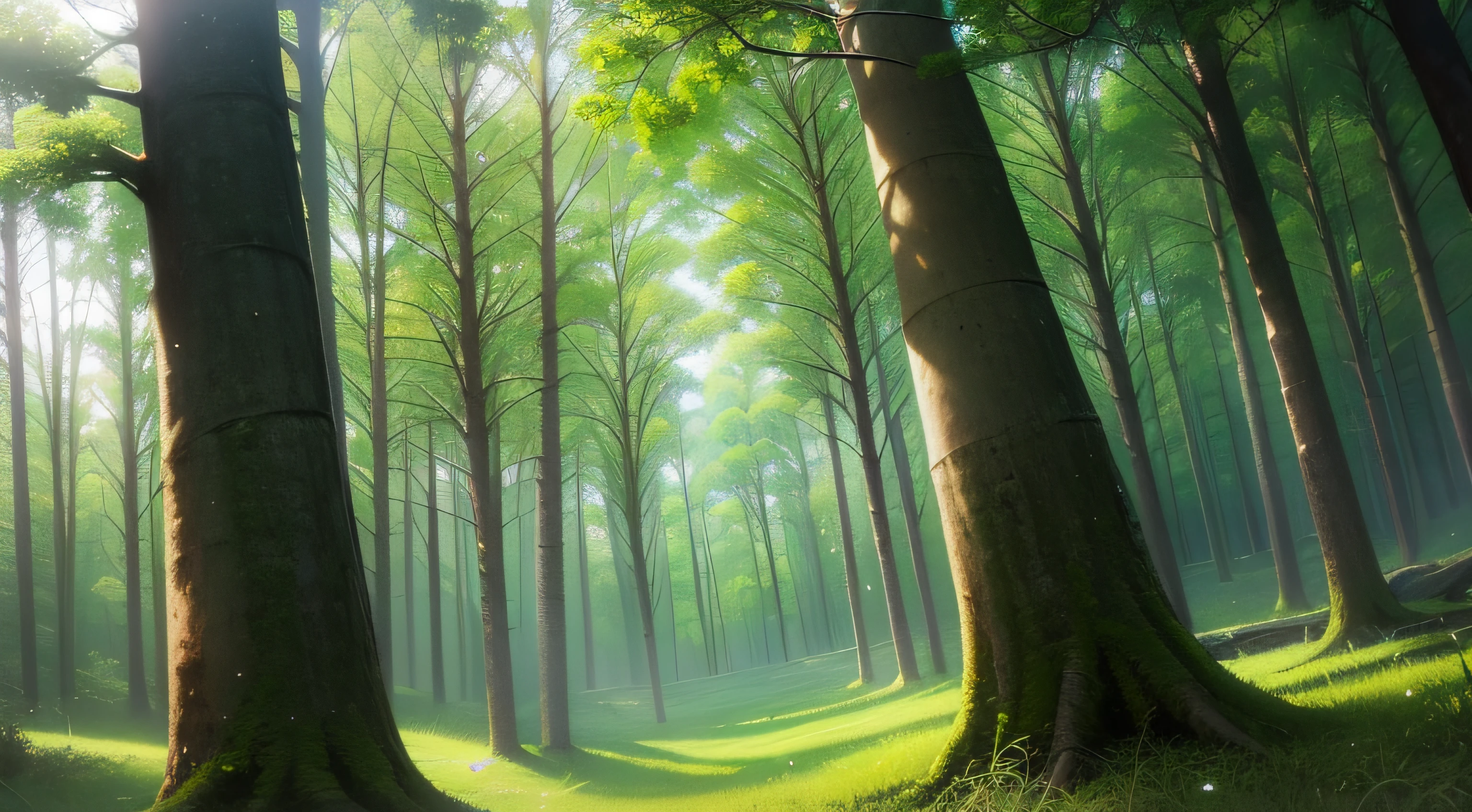 Background, No people, Forest, hiking, Mountain, Anime Style, toon lighting, Toon graphic, Japanese Anime graphic