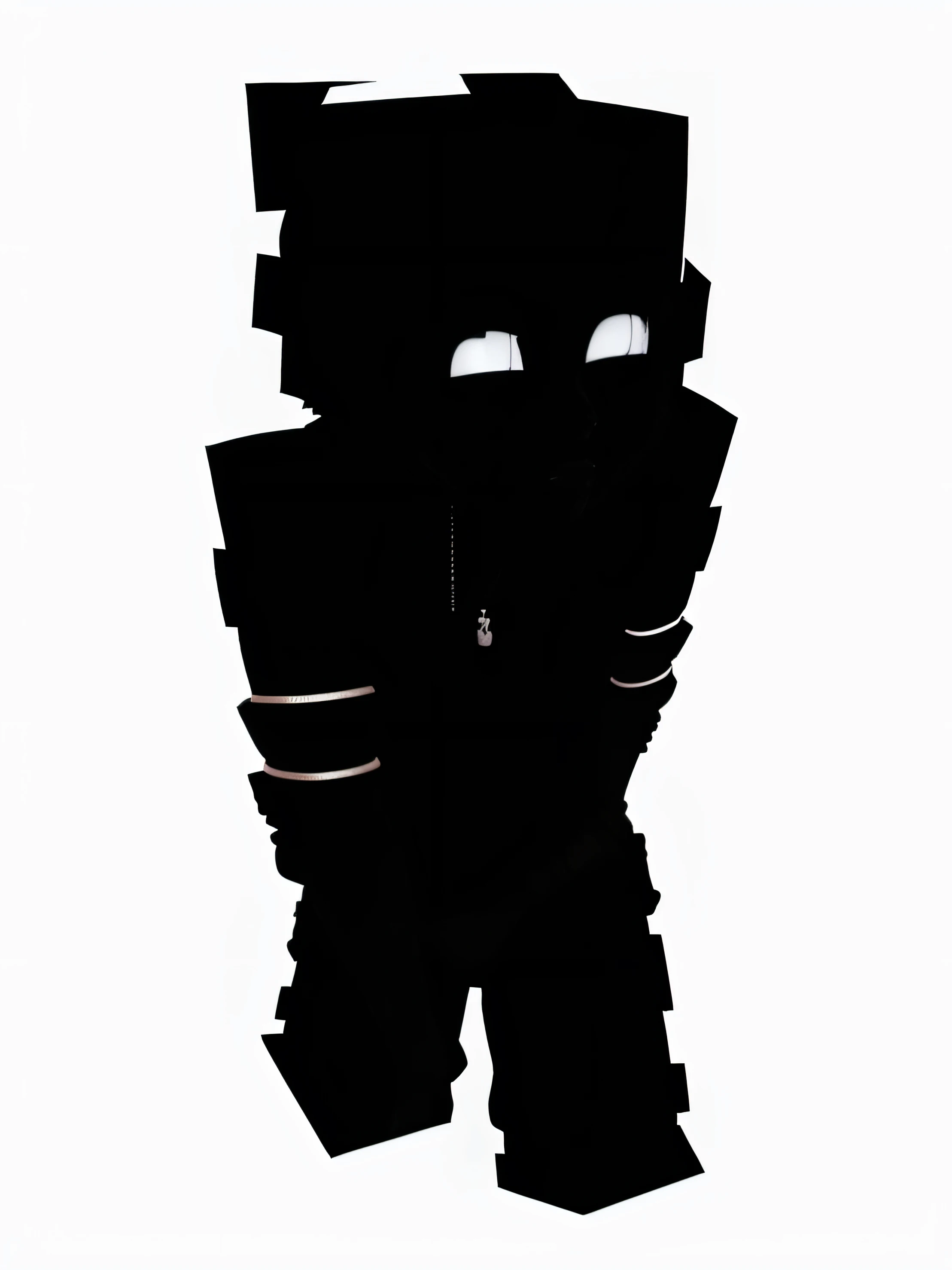garoto preto humano com olhos brancos brilhantes humanoides