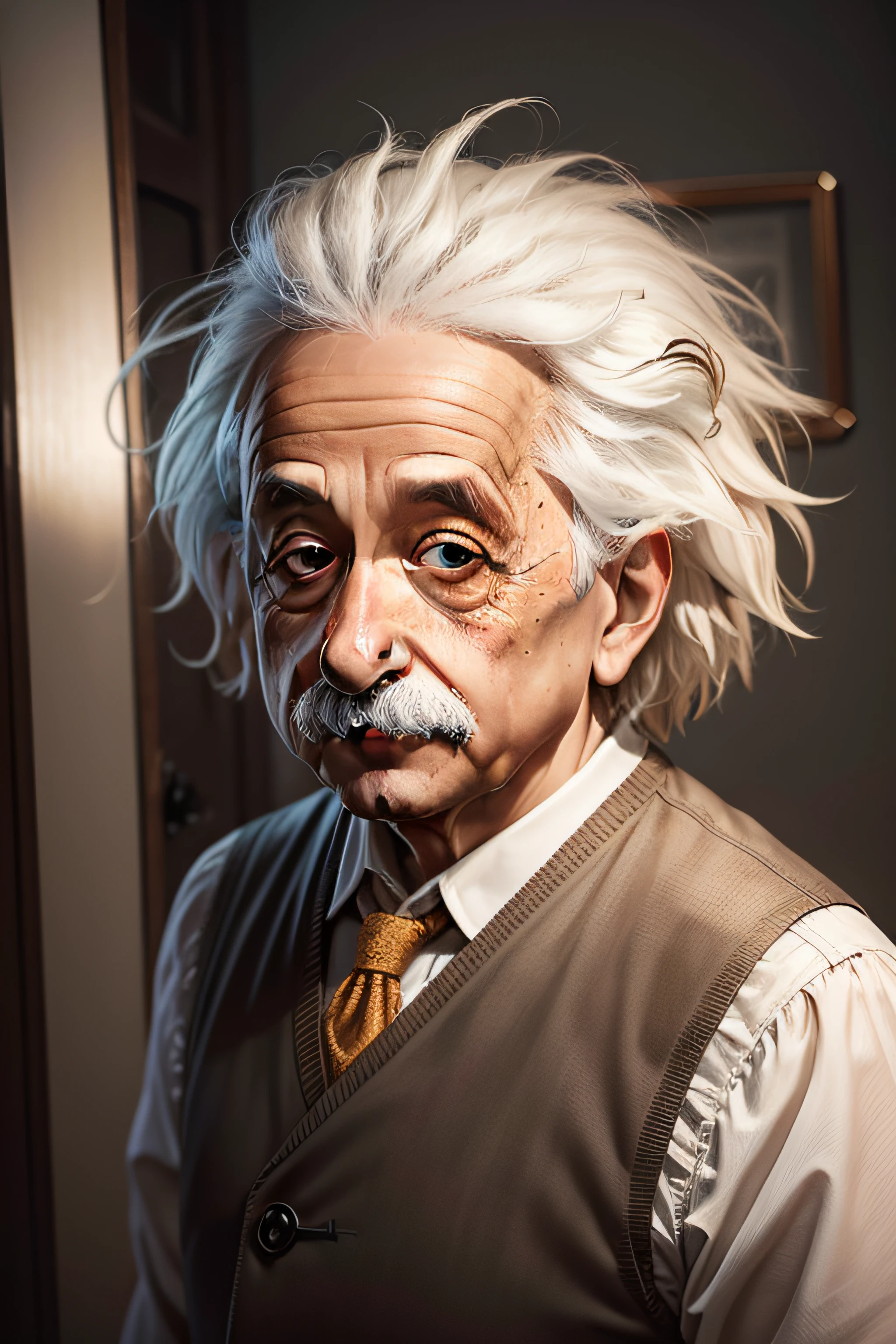 Albert Einstein's Erfil from front contanod history