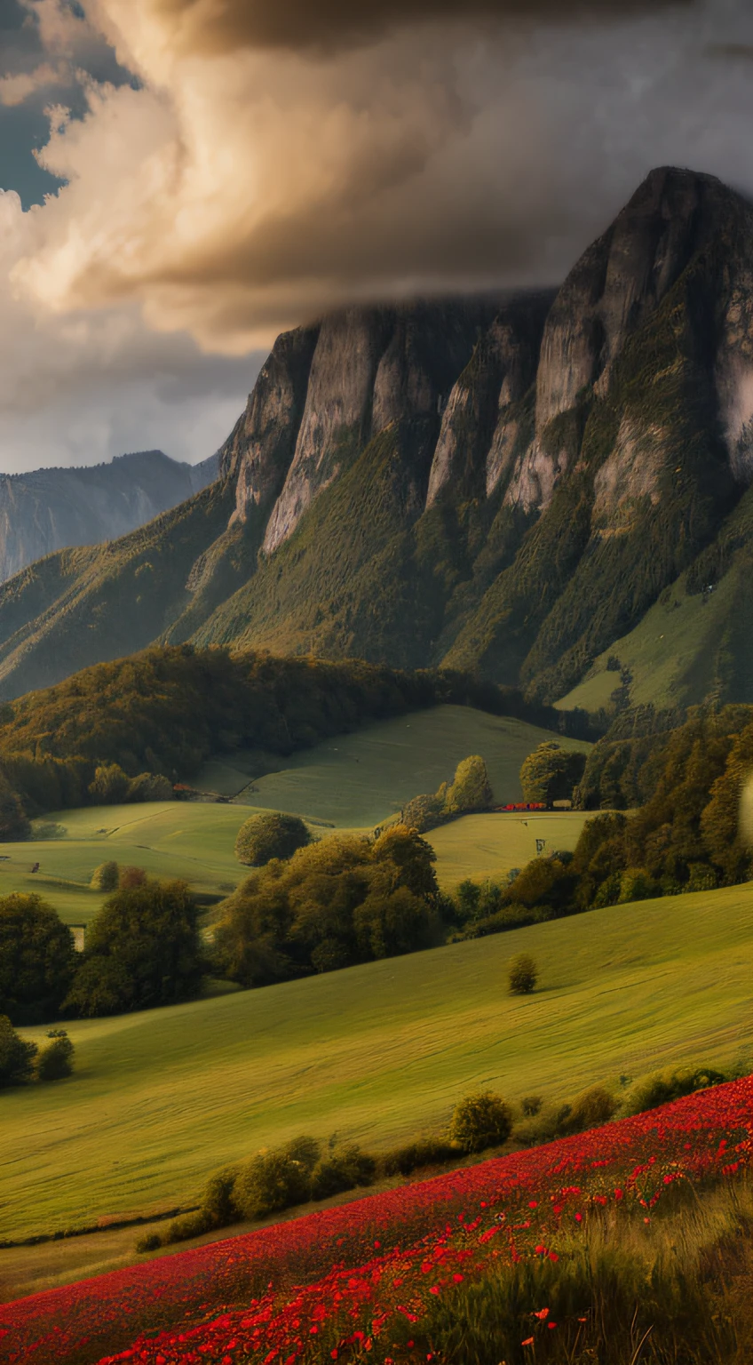 A highly detailed 50mm photograph,
landscape,
vintage, dreamy, detailed photograph, trending on artstation, UHD, (((by Quentin de Warren))):1.8, atmosphere, luminosity