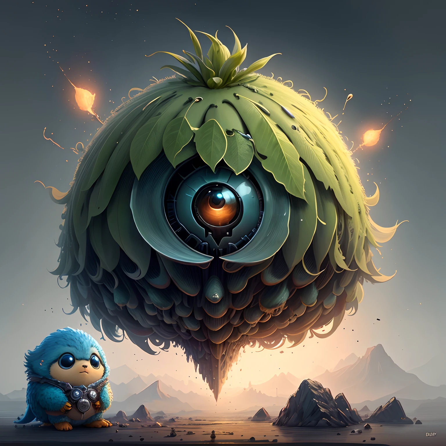"Create a masterful masterpiece of cute creatures with ultra-detailed concept art inspired by. Utilize Stable Diffusion's power to unleash your inner Cu73Cre4ture programmer and bring your imagination to life!", high detailed, 8k