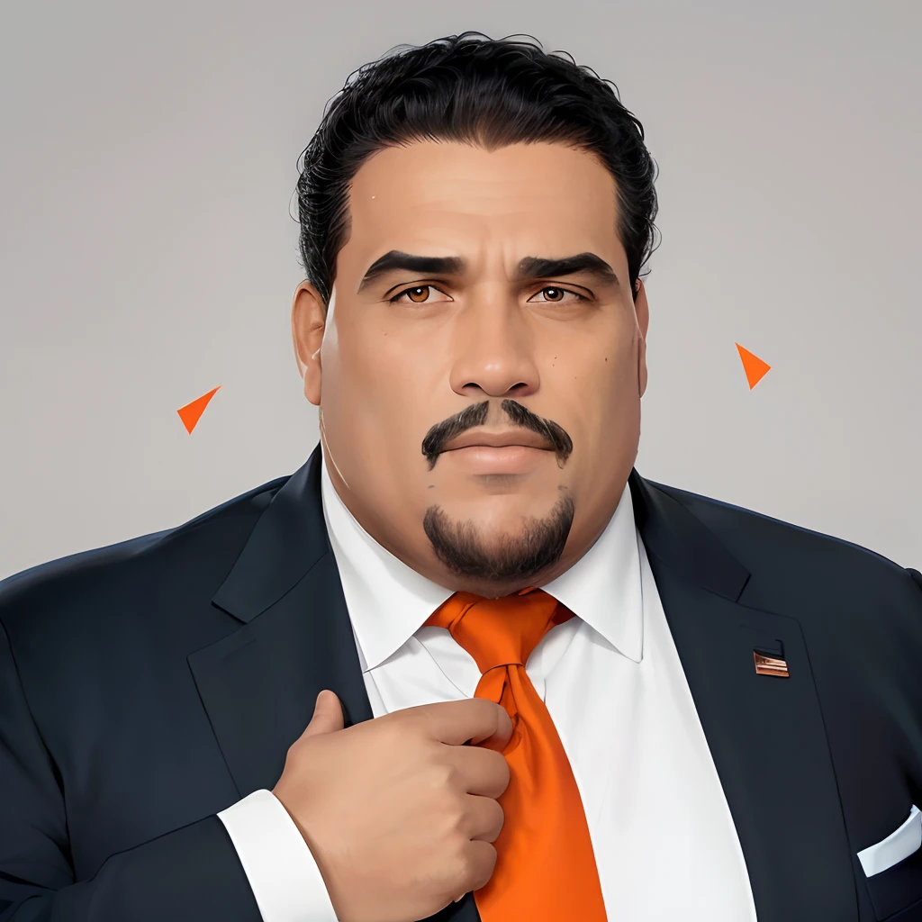 Graphic Novel, homem negro, gordura, Politician, barba