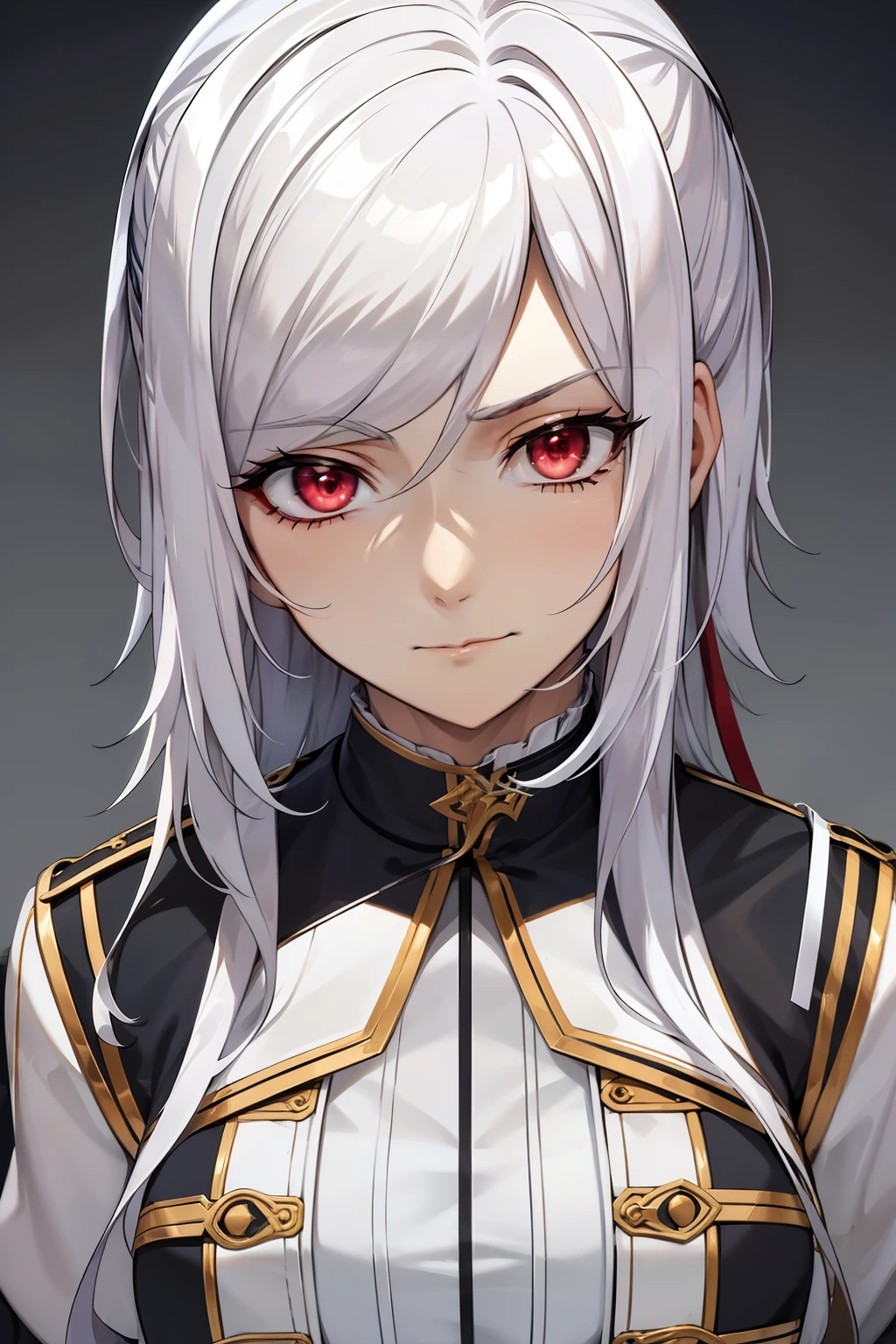 collar,leash,white hair,disgust,looking down on viewer