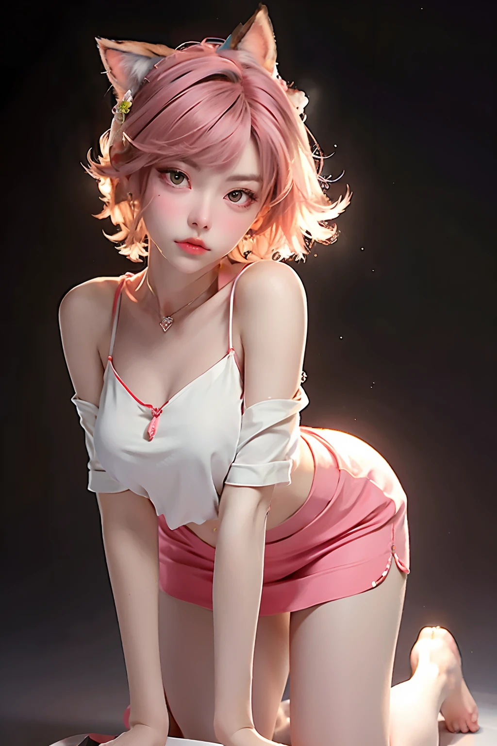 a masterpiece, Bestquality, hyperdetailed, Wheels within wheels, Extremely Detailed, high res, lifelike, The high,-definition, 8K, 1person, Humanoid robot, Dynamic pose, Extremely delicate mech, Glowing dark red LED part, s whole body, High-tech background, rim light,Science fiction,(Marek Okon:1.3 pcs),Mooncryptowow's midway style,Psychedelic,aura,,,,,National Science Foundation,milf milf milf milf milf milf milf naked,,,,,,,,,Tender powder,Chest leakage,open waist,Short split skirt,Pouting buttocks,hip,,Pajamas and pajamas,short dress,sexy beauties,tall,Pink and white clothes,cat ears,Cat tail,Sexy girl,Full of temptation,charm,Seduction seduces sexy