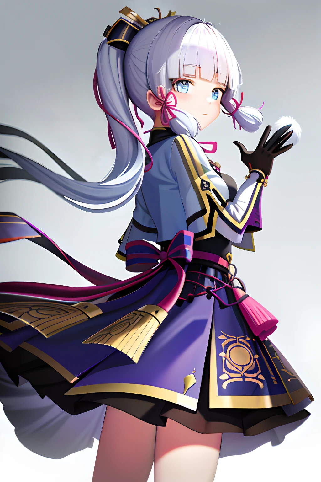 tmasterpiece,A high resolution,best qualtiy,1girl solo,kamisato_ayaka,ssmile,komono,Color map