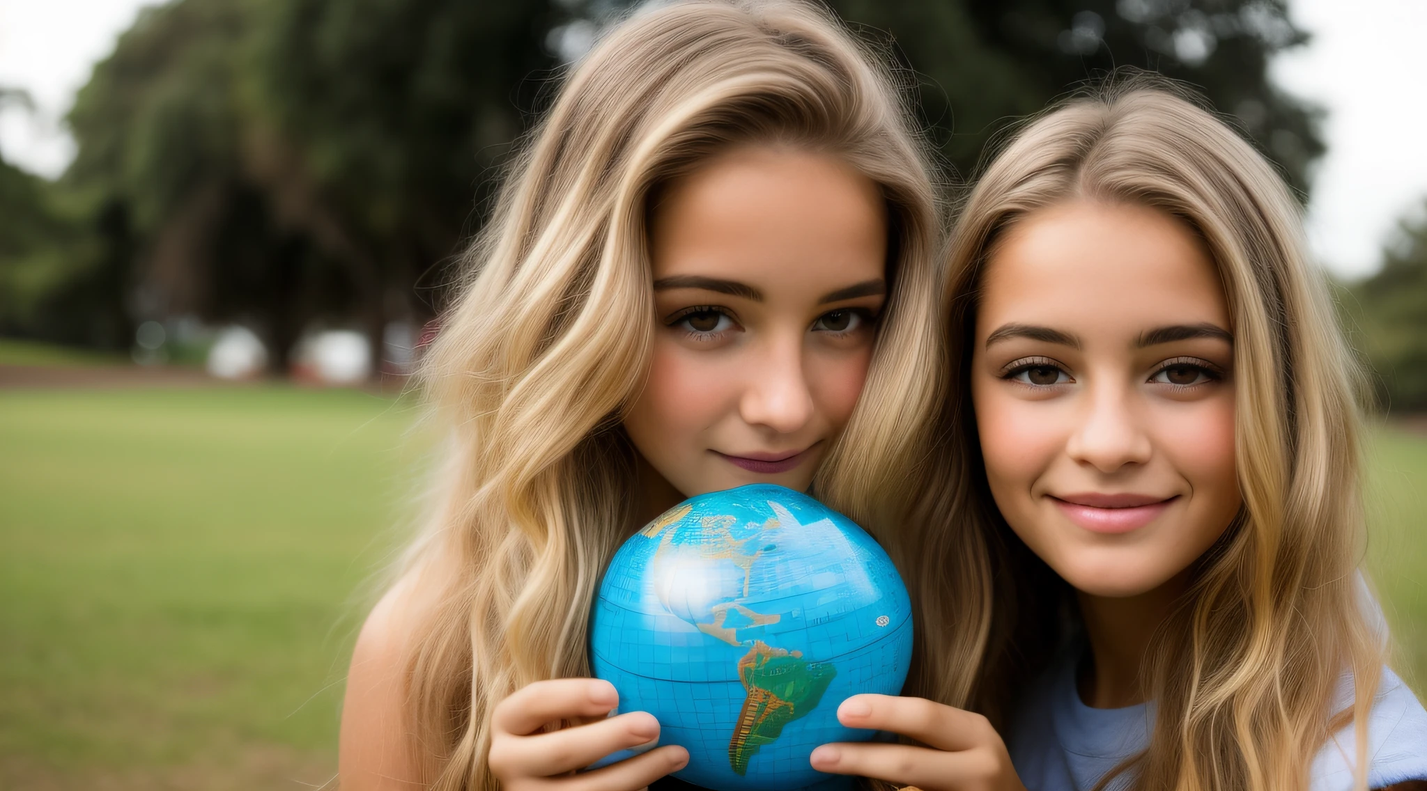 Blonde girl holding a globe in her hands in a park, menina loira bonita, menina jovem bonito, uma menina com cabelo loiro, Rapariga, menina jovem bonita, lindo modelo jovem, modelo bonito, longos cabelos loiros e olhos azuis, cabrito, modelo muito bonito, blonde girl, menina jovem e bonito, longos cabelos loiros e olhos grandes, foto de retrato em close-up, childrens