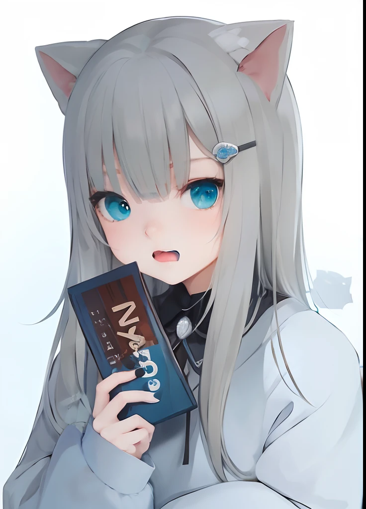 Off-white hair