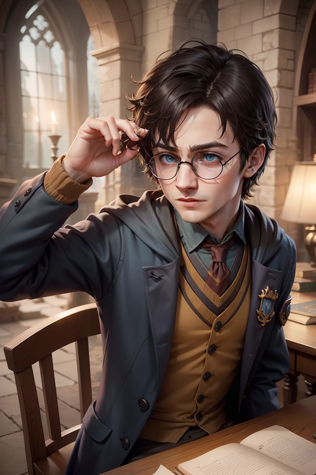 create an avatar of harry potter in welcoming fce