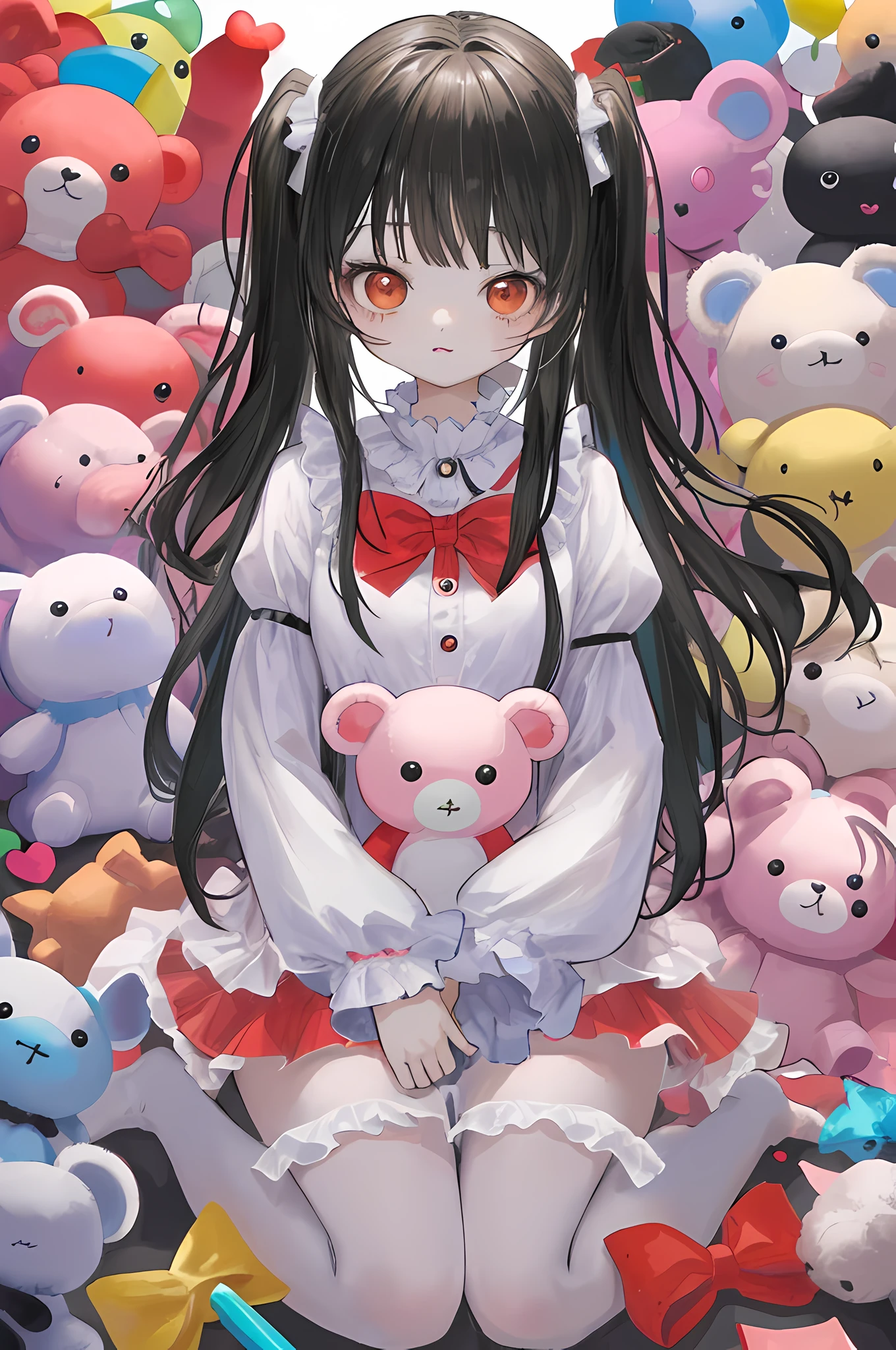 Fill the background with many cute stuffed toy