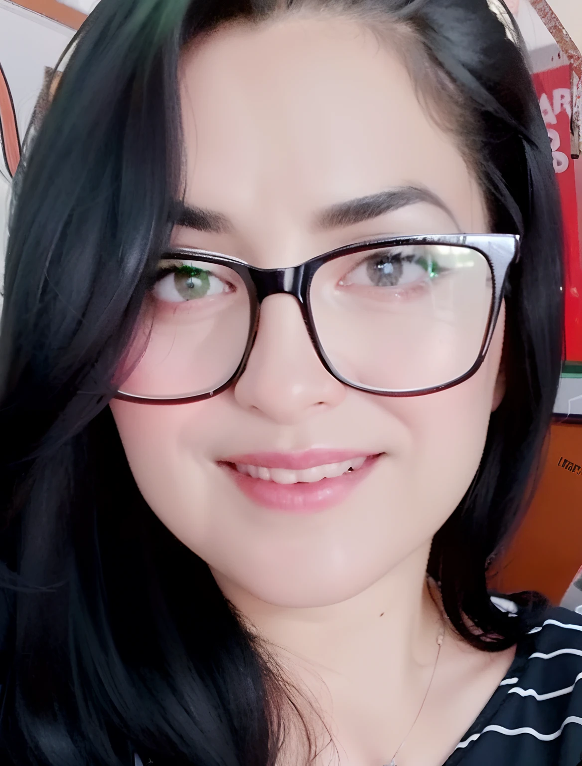 Smiling woman with glasses and a black and white striped shirt, imagem de perfil, Lorena Avarez, Alanis Guillen, Directed by: Nandor Soldier, fernanda suarez, foto de perfil headshot, Estefania Villegas Burgos, by Gina Pellón, foto do perfil, Magda Torres Gurza, by Amelia Peláez, imagem do avatar