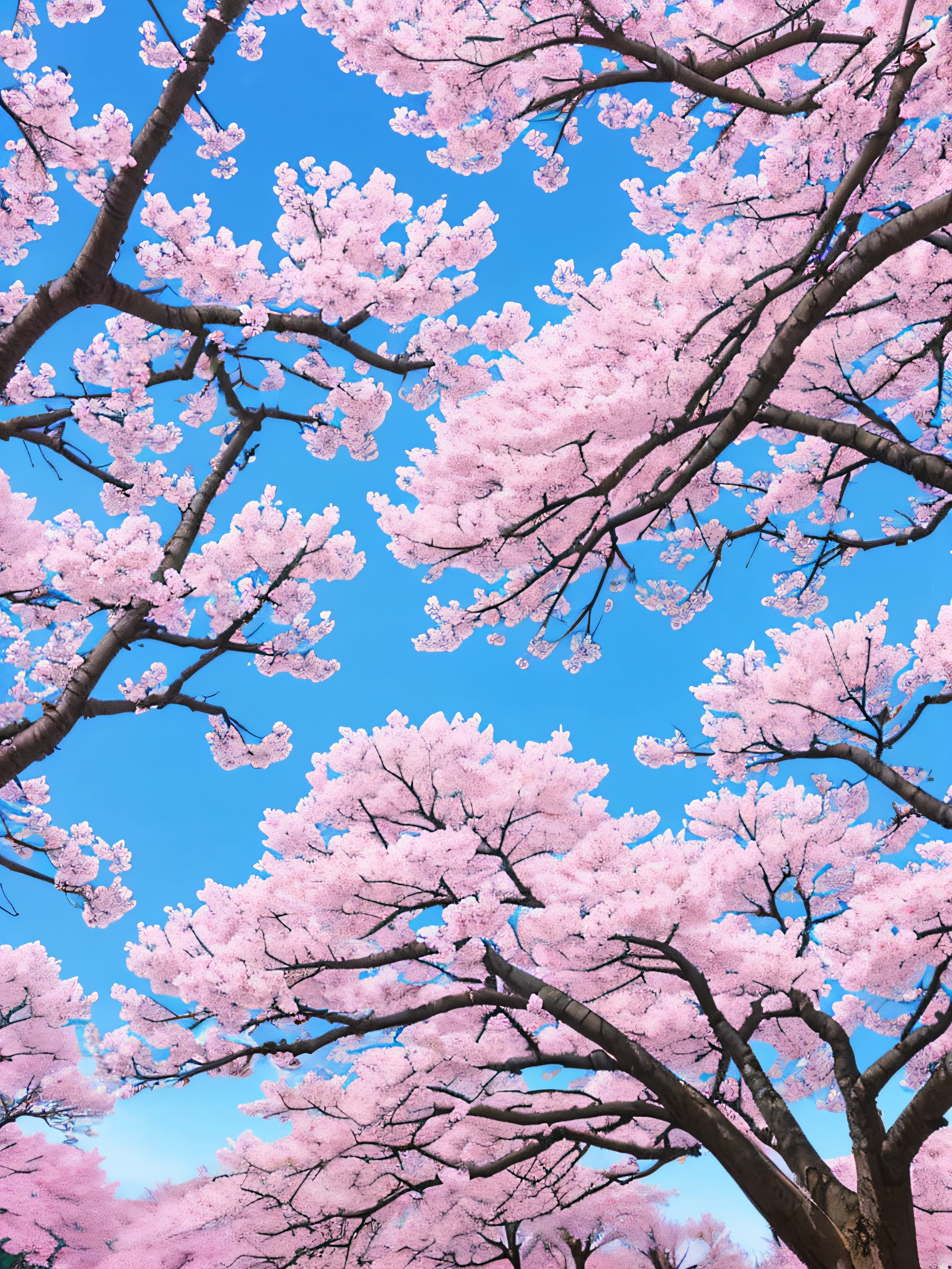 sakura blossoms, flowers, leaves, tree branches, beautiful, wano