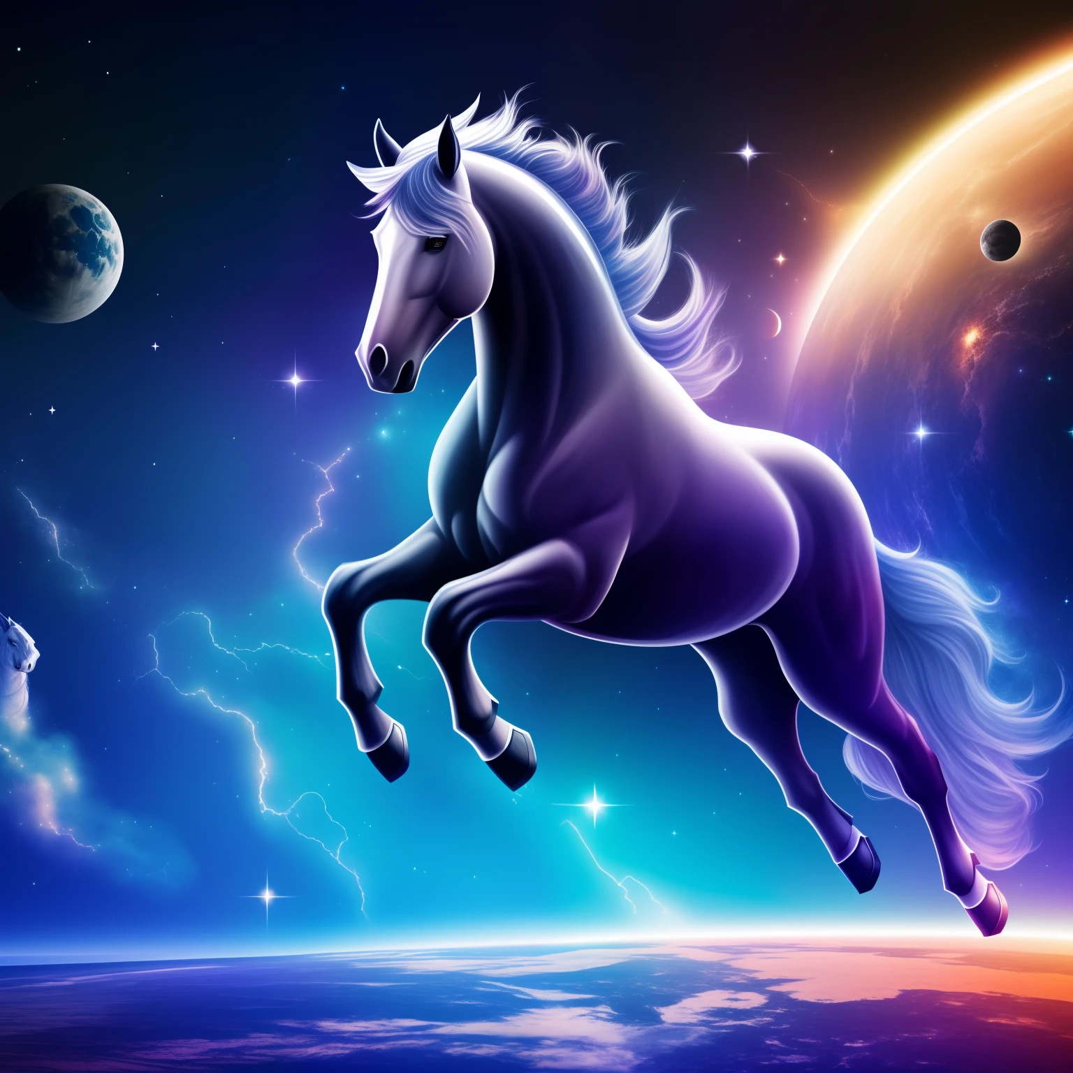 Space Horse, concept art, 4k