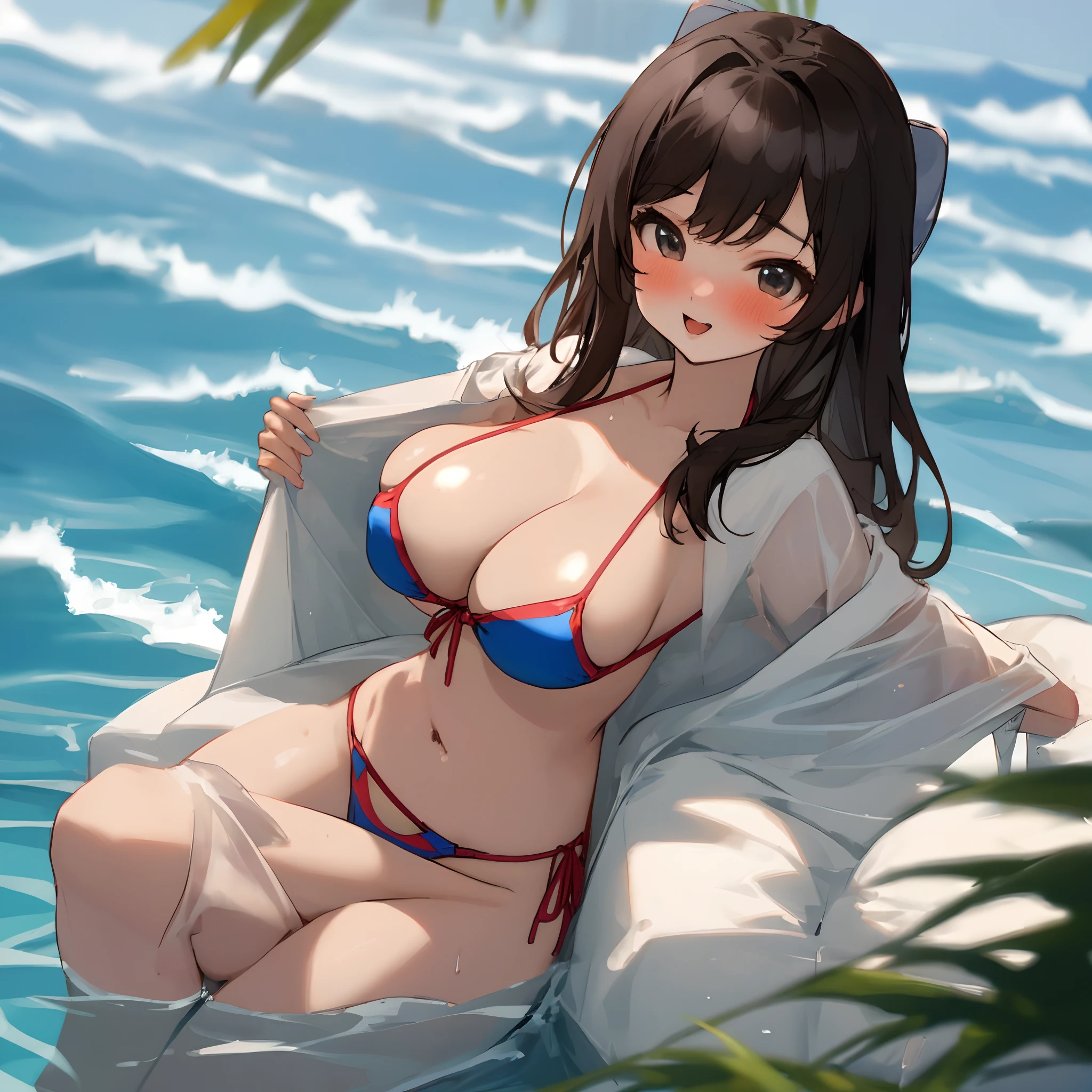 Hot cute sexy korean bikini girl big breast