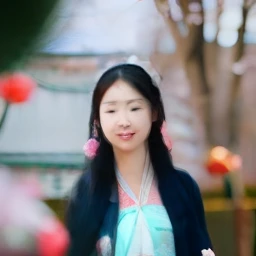 Best quality, 超高分辨率, (Photorealistic:1.8), 1girll, Blue_sky, Blurry, Blurry_Background, Blurry_foreground, branch, the bride_light yarn, Bride, cherry_blossoms, Chinese_clothes, curtain_Grab, Curtains, day, Depth_af_Field, flower, hanami, Hanfu, Lips, Long_Hair, Outdoors, parted_Lips, petals, Pink_flower, Pink_Theme, plum_blossoms, Shawl, Solo, Solo_Focus, Spring_\(season\), tree, The upper part of the body_Body, light yarn, Wedding, Wedding_dress, wisteria