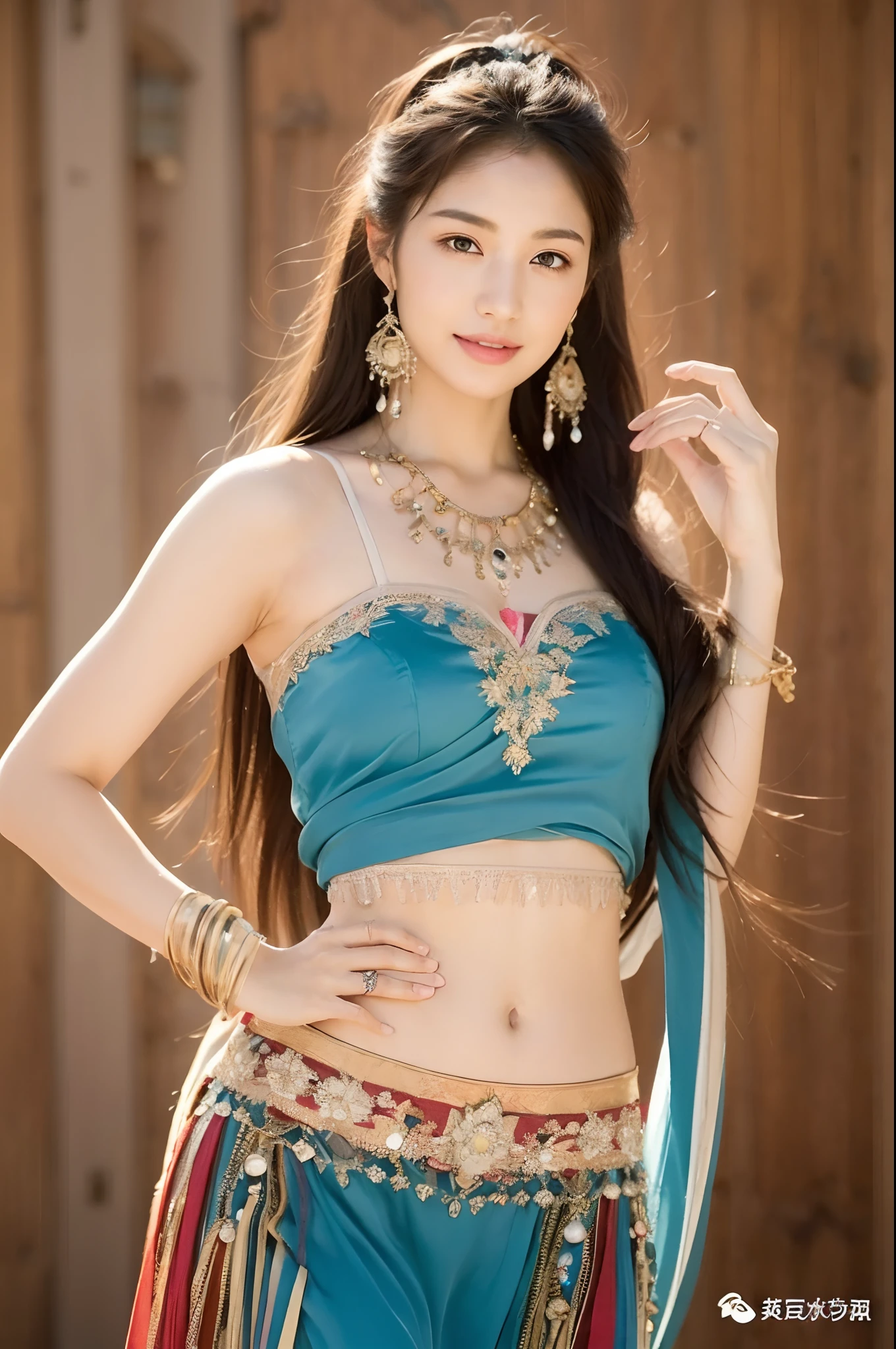 ((Best Quality, 8k, Masterpiece:1.3)), Focus: 1.2, Perfect Body Beauty: 1.4, Buttocks: 1.2, ((High Ponytail, Collarbone: 1.2)), (Short Skirt: 1.1) , (Rain, Street:1.3), Highly detailed face and skin texture, Fine eyes, Double eyelids, Whitened skin, Long hair, (Shut up: 1.3), Smile, Long legs, Full body, Best proportions of four fingers and one thumb, Smiley face, Face texture: 1.3, Sunshine, Summer, collarbone, beautiful eyes, real face, real skin, realistic face, realistic skin, detailed eyes, detailed facial features, detailed clothing features, detailed face, chest contour, tight fit, POS random, upper body silk wrap: 1.4