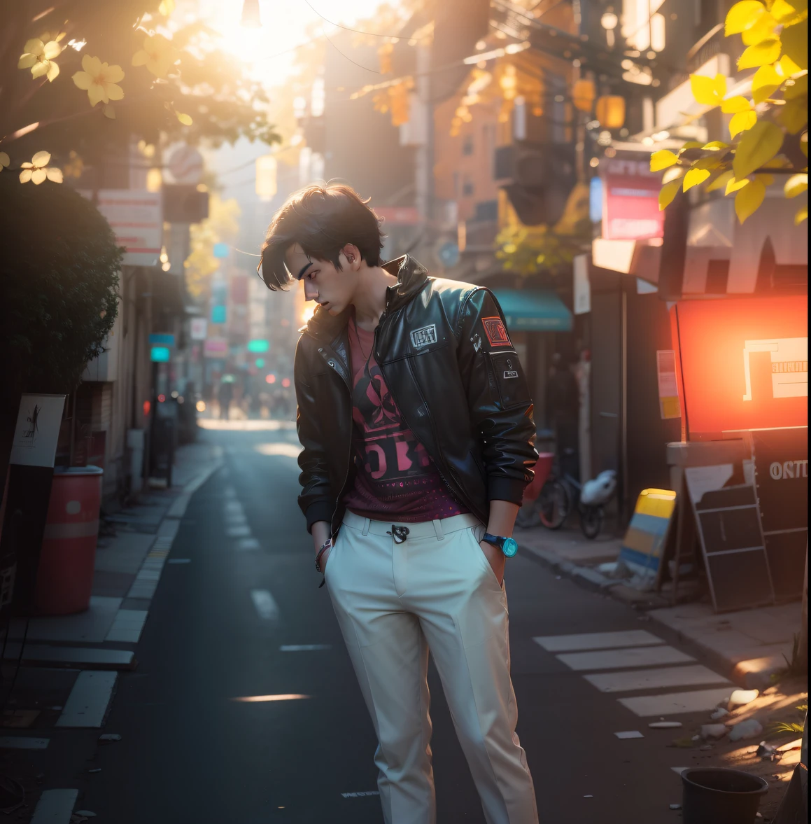 Change background,my own real face,sunlight on background,neon,8k ultra