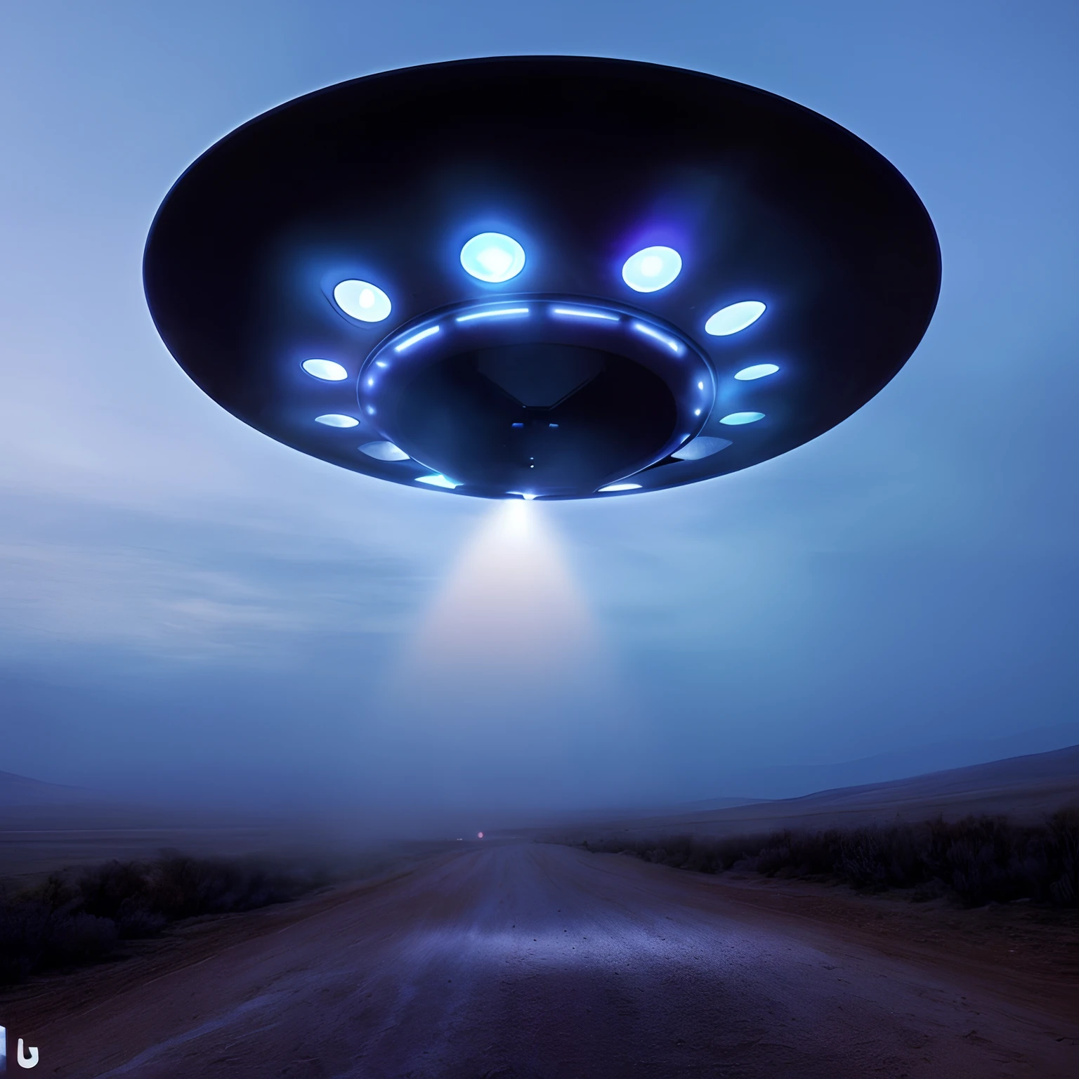 Disco voador arafed no meio de um deserto com luzes acesas, alien mothership in the sky, Pouso de OVNIs, alien spaceship, ufo lighting, alien spaceship in the sky, of a UFO propulsion system, alien mothership, Rapto de OVNIs, ufo aliens, disco voador, ufo in the sky, OVNI, flying saucer in the sky, Ovnis, imagem realista, super detalhada, 8k