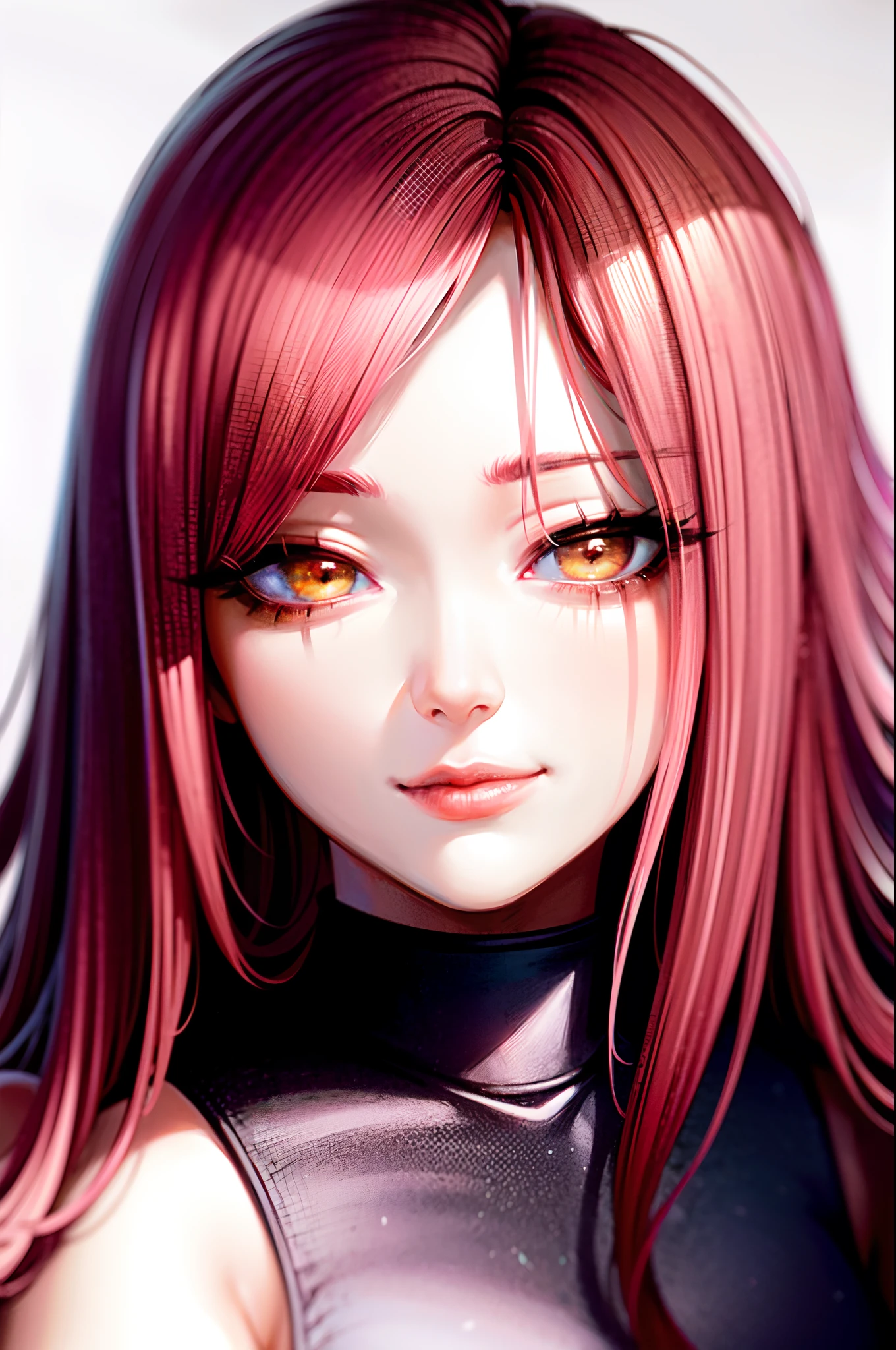 masterpiece,(best quality,top quality,8k),waterpaint,illustration,painting,close up,detailed eyes and face,katarina , scar eyes , red long hair  , black clothes  ,chibi style , big eyes,  pretty girl, beauty skin, ultra high res, raw photo , ultra detailed , detailed eyes and face , (looking at viewer , softly smiling) ,((puffy eyes)) ,good contrast , high sharpness,(gorgeous),realistic,RAW Photography,(hyperdetailed:1.2)