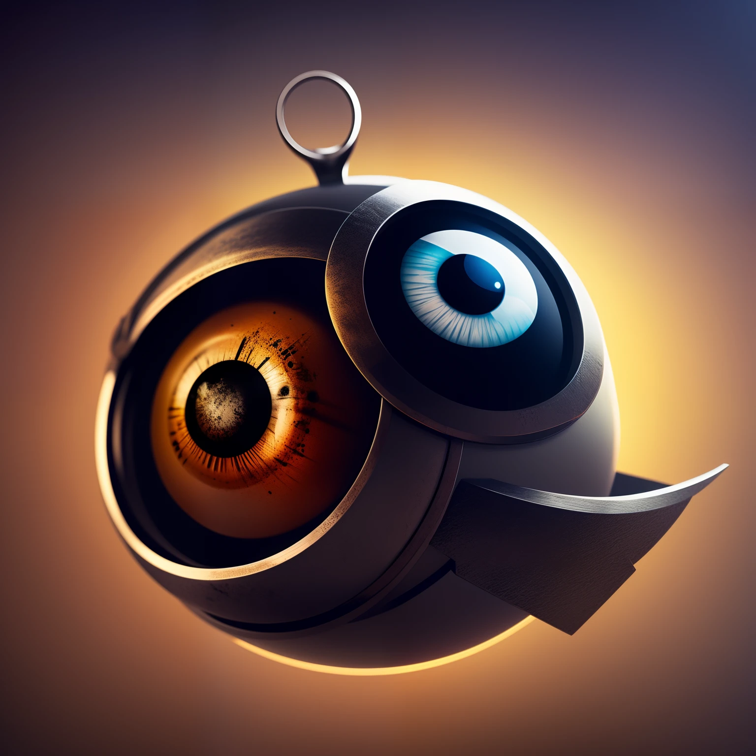 Fork sticking out of a eyeball, concept art, 4k