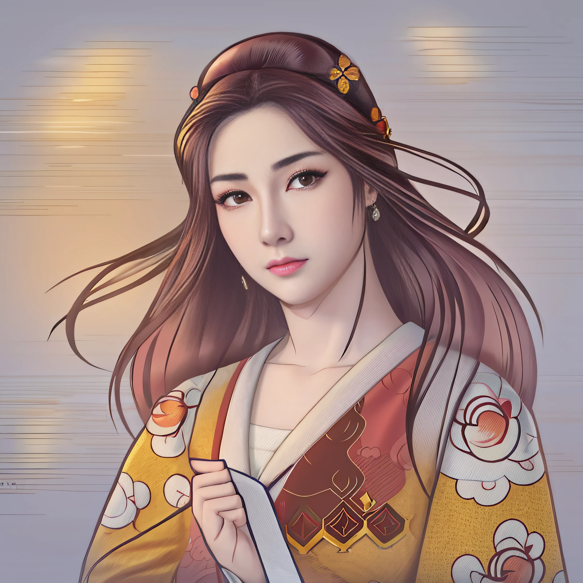 Desenho animado de uma mulher arafed em uma roupa de quimono com um livro, japanese art style, female geisha girl, mulher japonesa elegante, Retrato de uma gueixa bonita, Mulher japonesa, Retrato da gueixa, inspired by Itō Shinsui, Gueixa da beleza, gueixa japonesa, No estilo de arte de Ukiyo - E, mulher bonita do anime, retrato da mulher do anime.