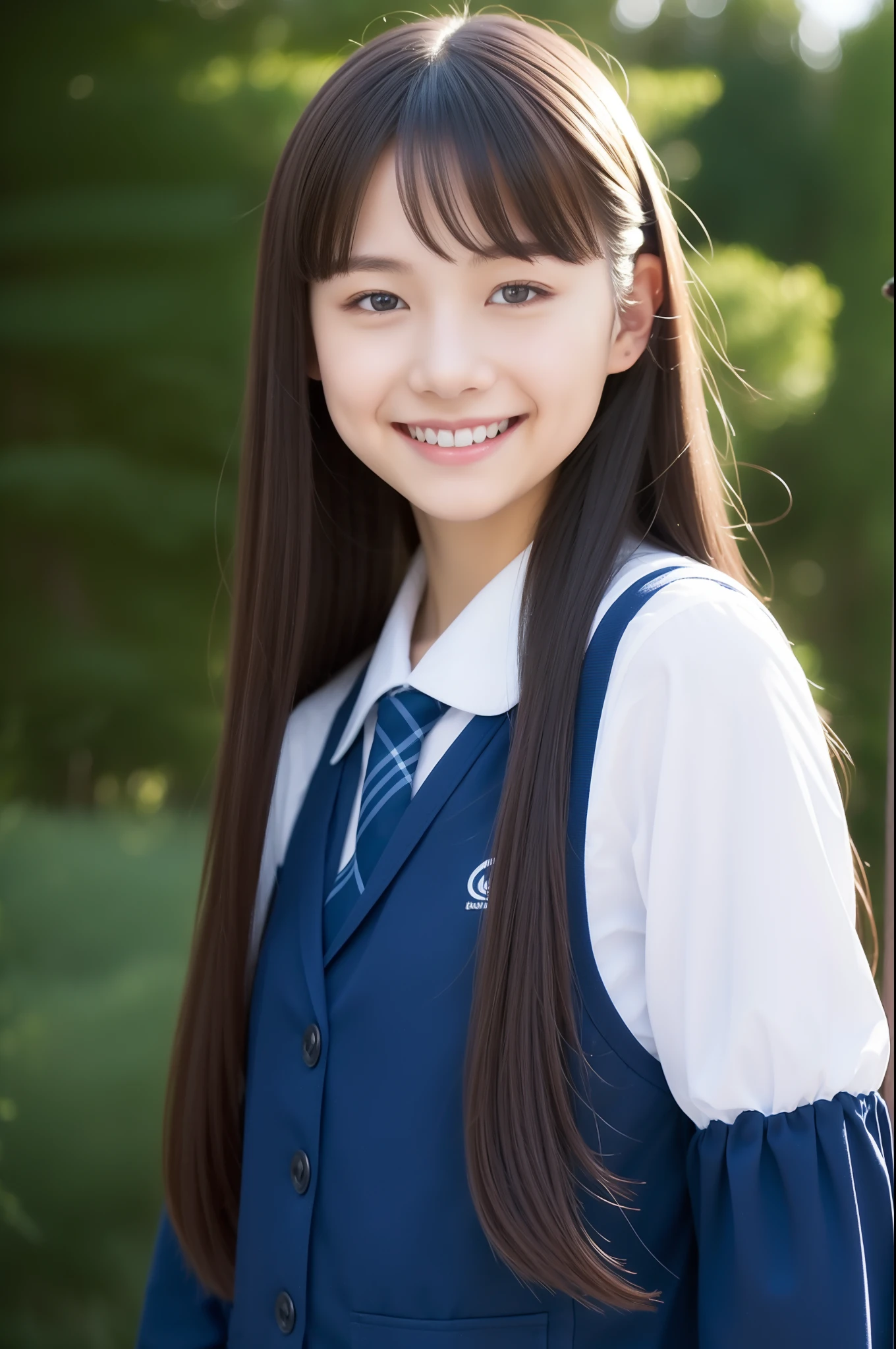 A smile、hi-school girl、Aurora
