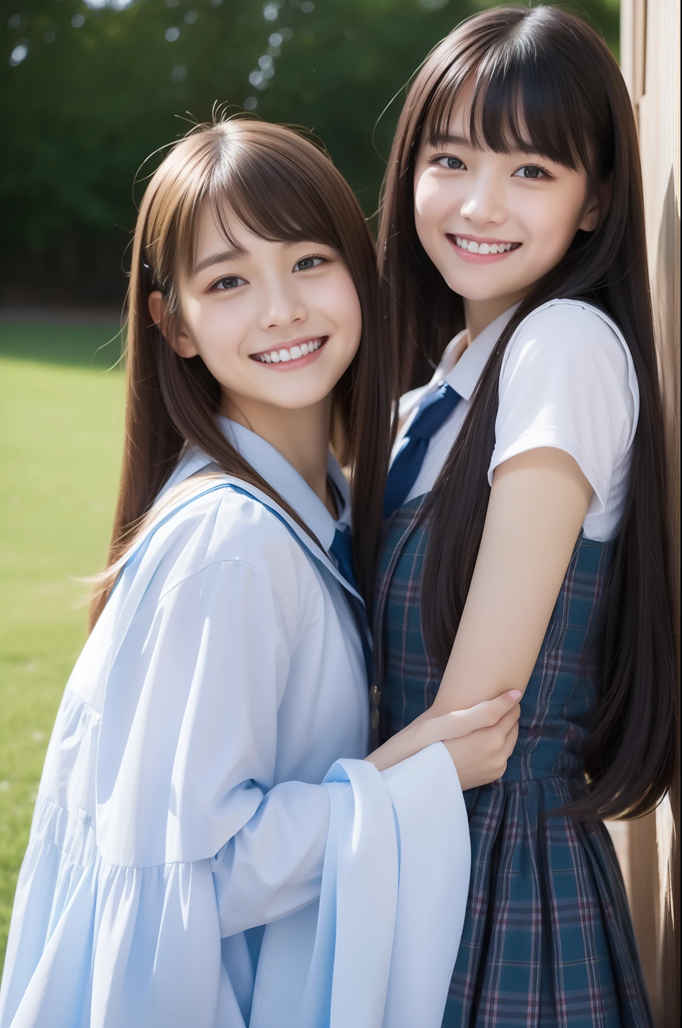 A smile、hi-school girl、Aurora