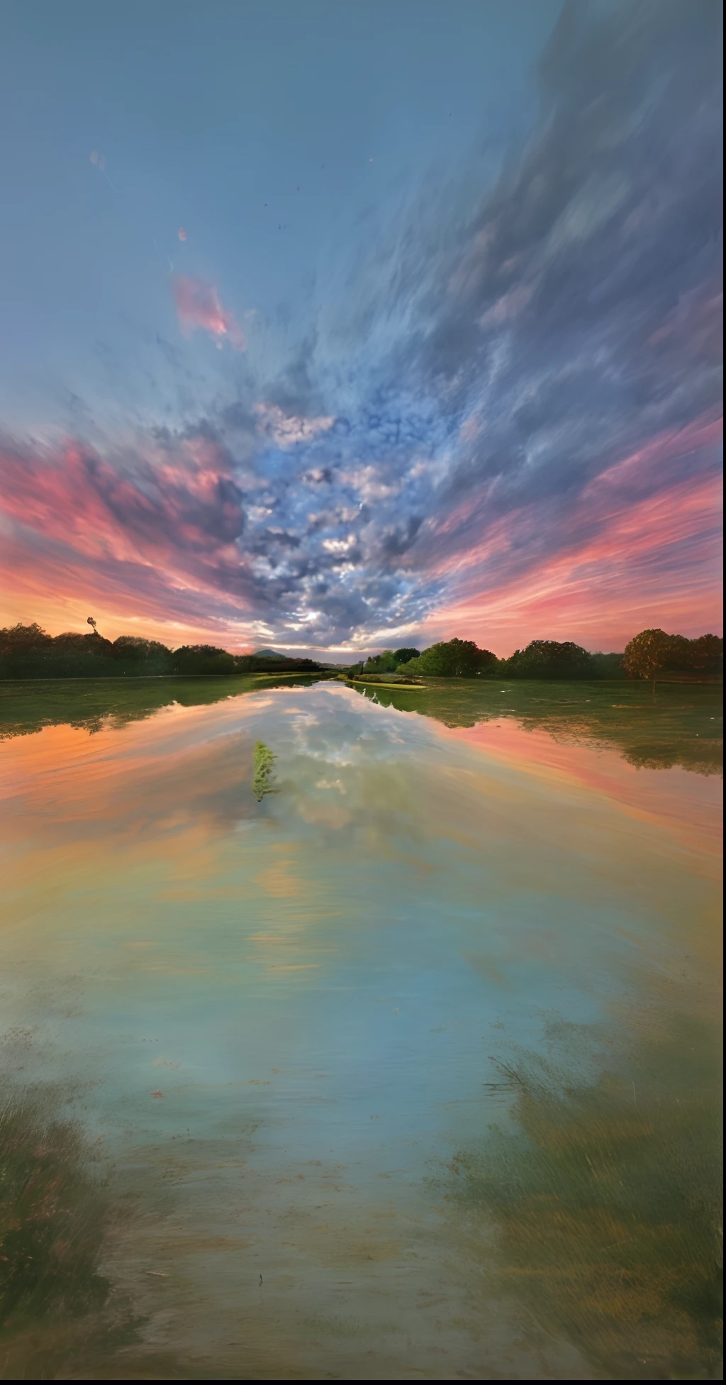 Original color,colours,Sunset after rain