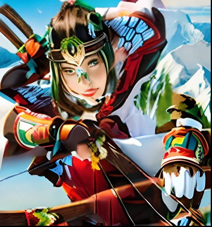 Hold three bows、Mountain scenery