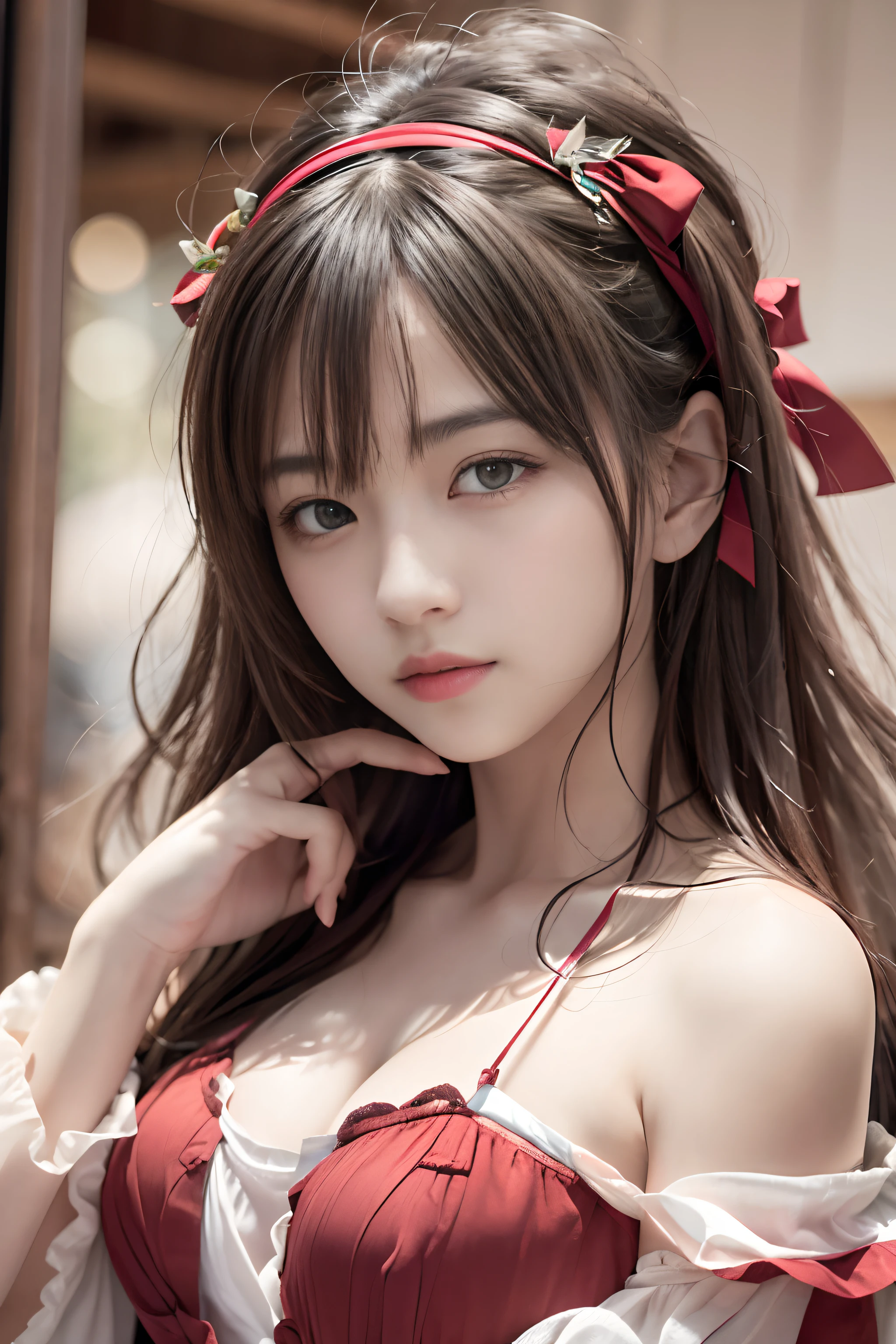 Best quality,masterpiece,ultra high res,(photorealistic:1.4),1girl,shoulder,charming,Looking at the camera,