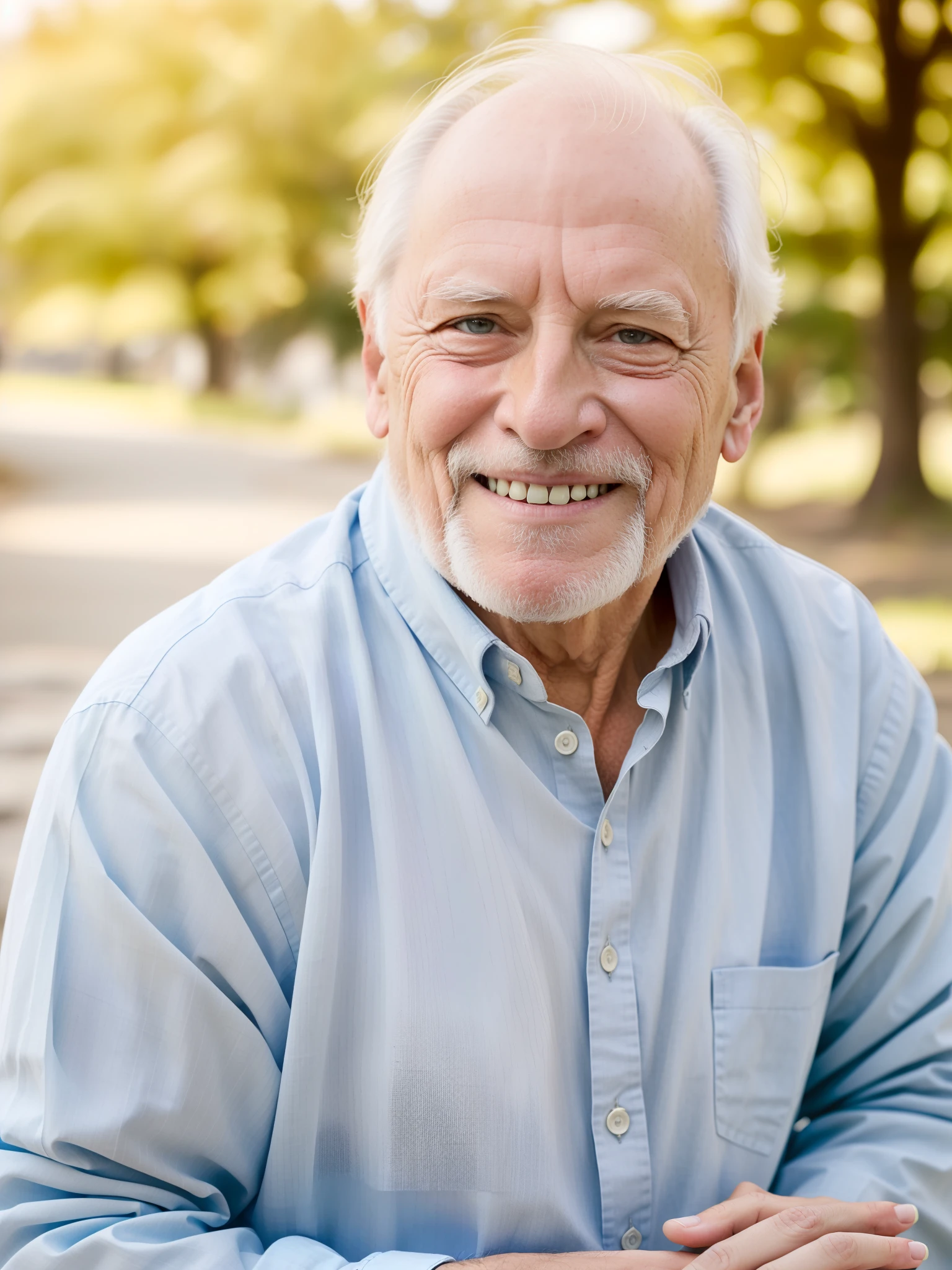 Watercolor portrait of an older man, Caucasian, with the appearance of a sailor, 3/4, with background alluding to sailors, realistic, natural lighting, three-quarter profile, cheerful attitude, watercolor effect