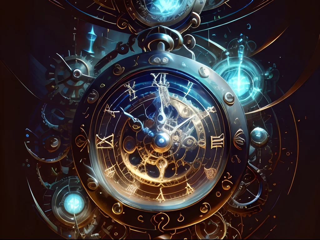 ChronomancyAI,Steampunk
time machine , Detailed, Convoluted