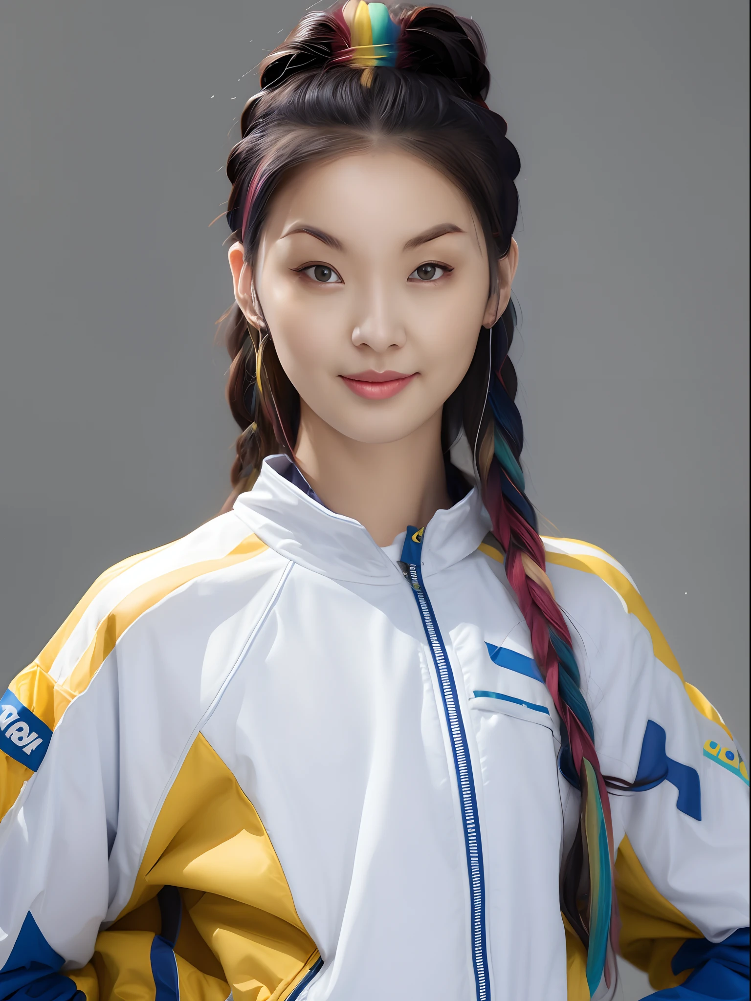 Yellow and blue tracksuits