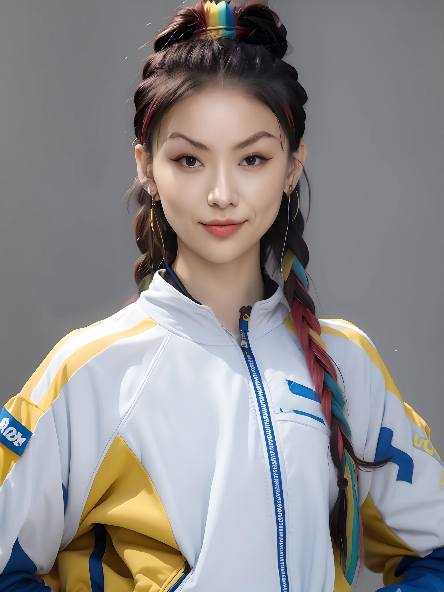 Yellow and blue tracksuits