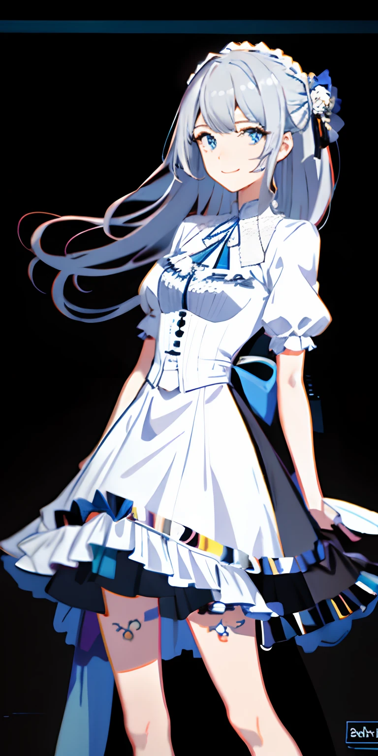 The facial expression is detailed,Smile brightly,facial closeups,Dull hairs stand on the head,hair adornments