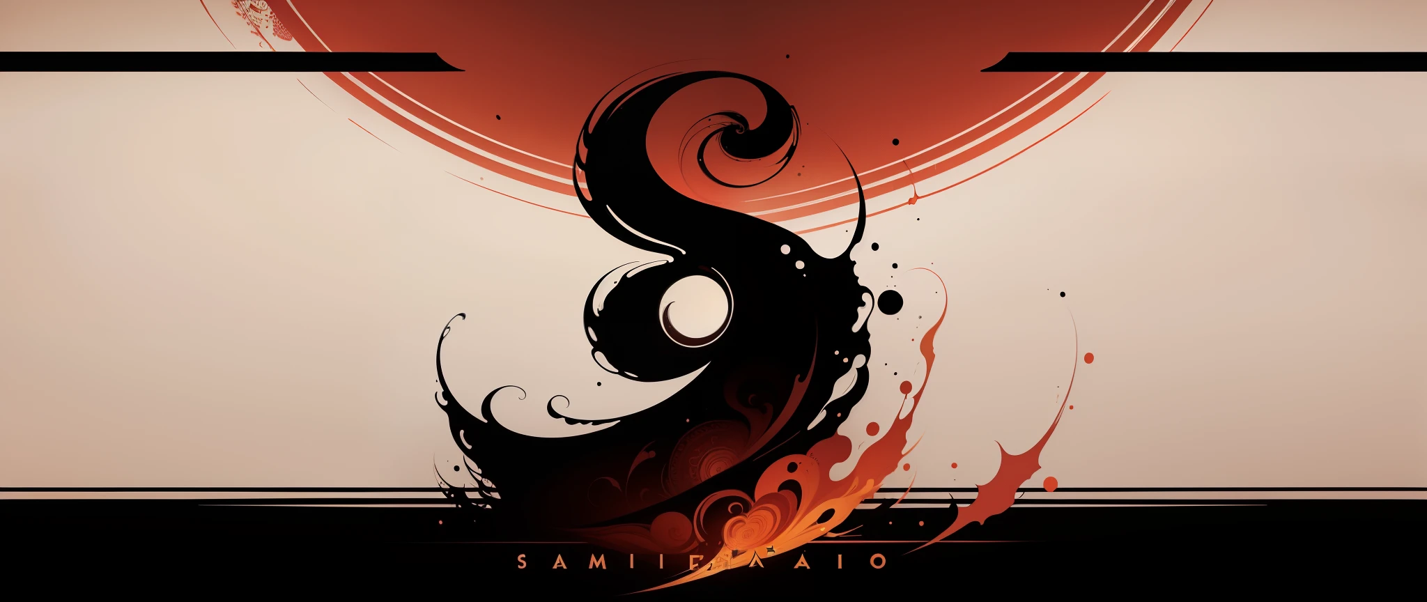 The Naiman flag font design is inspired by Sami, wallpaper art, style digital painting, Stylized digital art, Digital painting | Intricate, the wallpaper!, very coherent stylized artwork, anime abstract art, Concept illustration, inspired by Sugimura Jihei, wallpaper design, swirling fluid, takato yomamoto. 4 k''