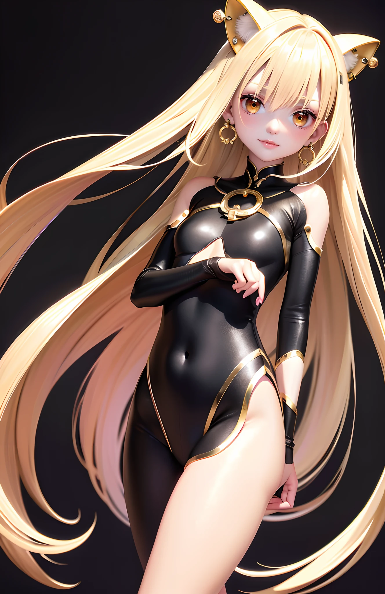 optimum,tmasterpiece,A high resolution,best qualtiy,hyper HD,super detailing,Award-Awarded,16k,独奏,(The upper part of the body),anatomy correct,beuaty girl,Ex Machina,cute face,high light,Gradient Beige Hair,Hairline,((Scarlet eyes)),long eyelasher,Hanging eye corners,White skin of the,(small boobs),(Slim body),(()),((tutu)),(Finger caps),(),ear studs,(neck rings),(Laser material clothing:1.2)