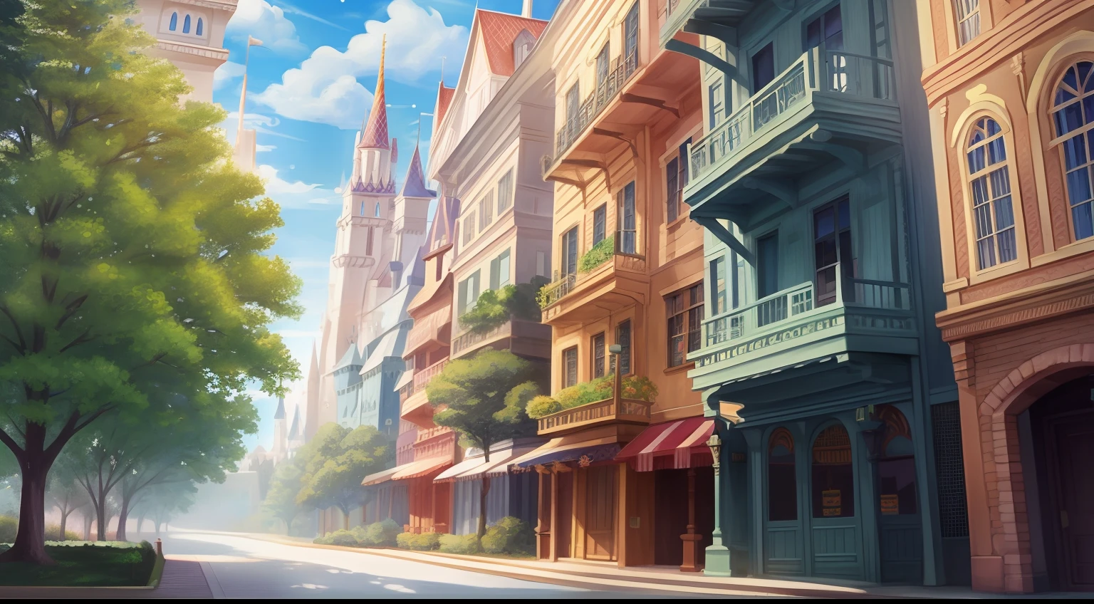 only background, Disney style