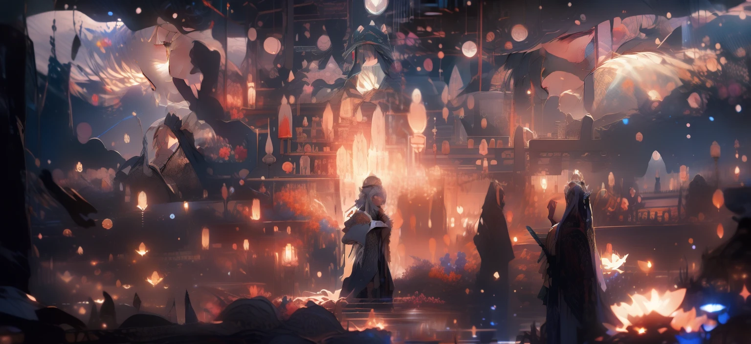 The maiden prays,meteors,rainbowing,kosmos,Character zoom in