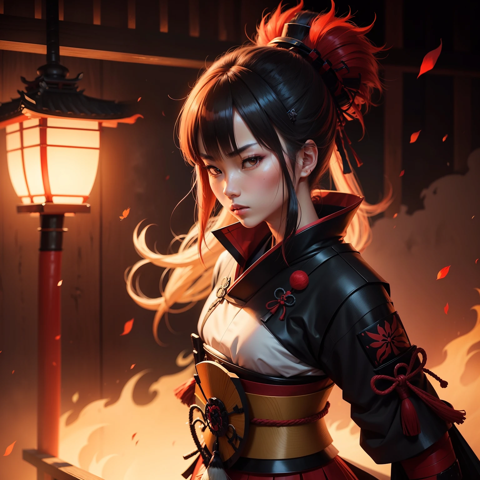 Samurai,jpn,One,komono,ember,Anime style