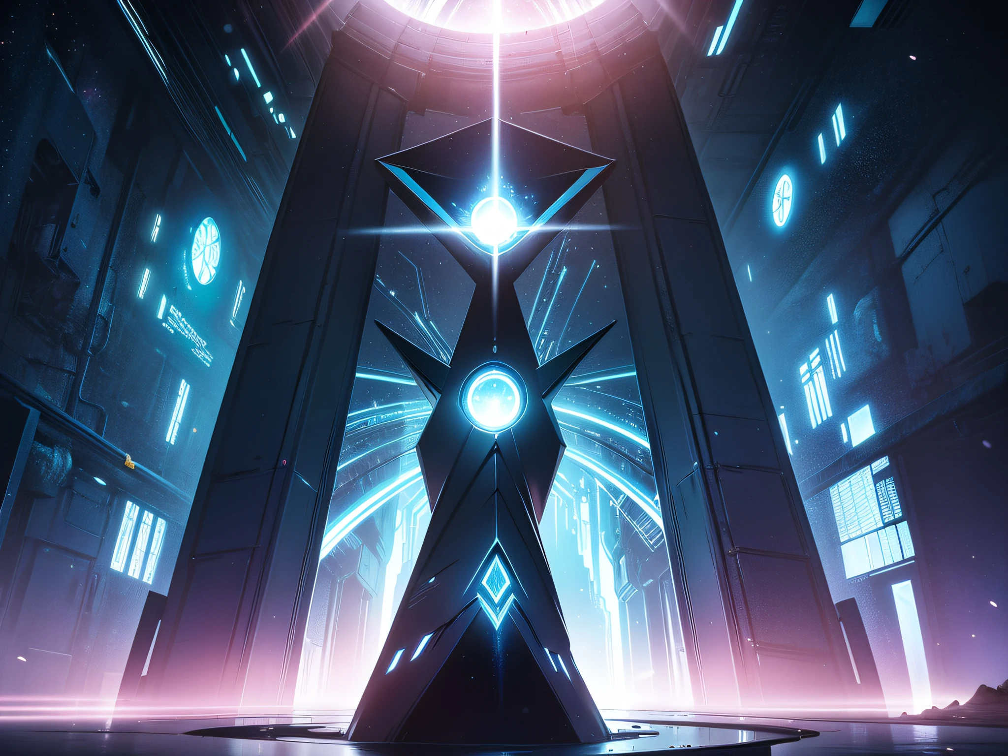 Painel 5:

(misterioso portal, The portal pulses gently with an enigmatic light, as if calling her to an adventure beyond the stars.)