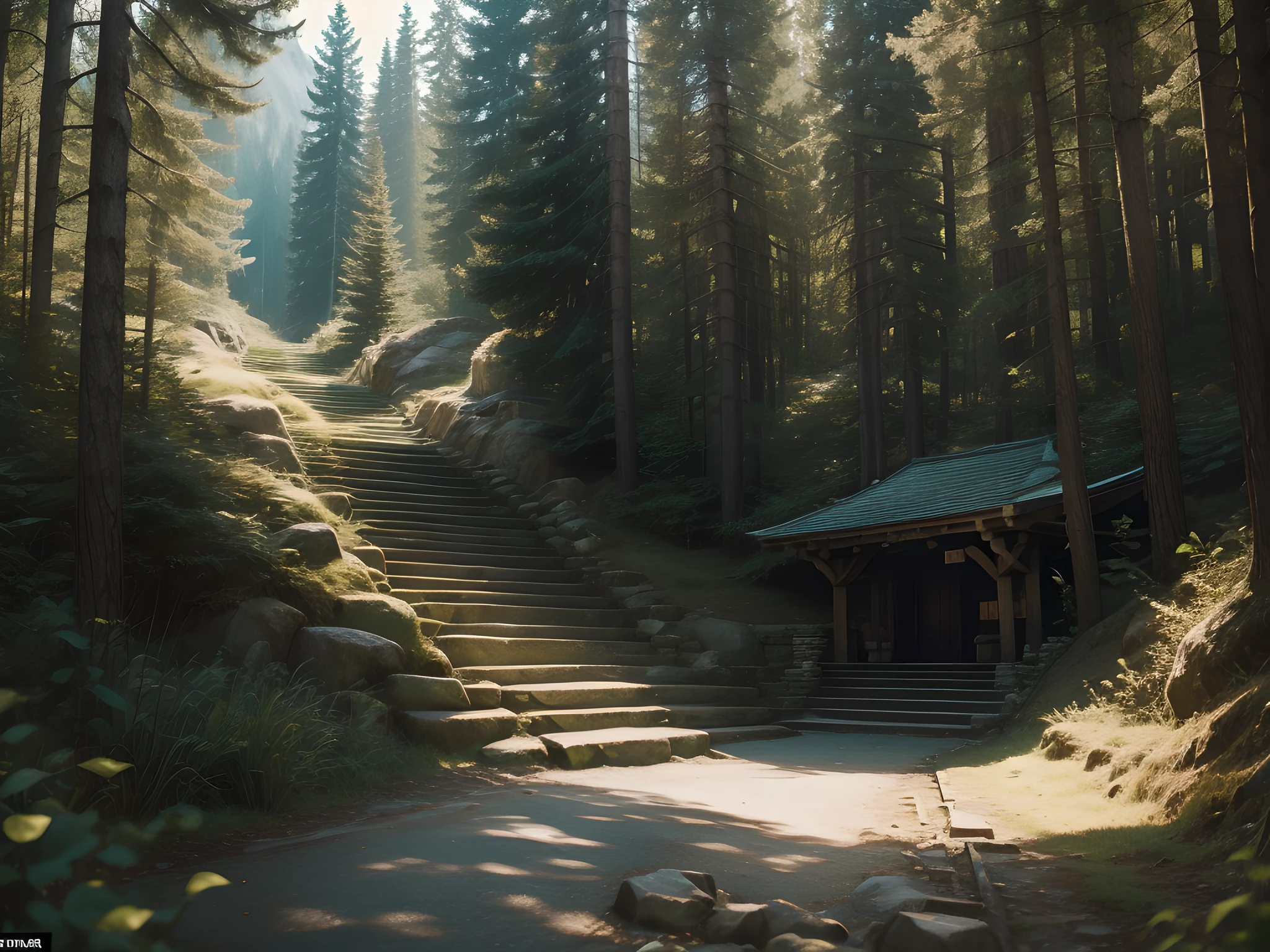 Up the green slope, beneath the forest’s roof,
With slow, soft steps leaving the mountain’s steep,
And sought those inmost labyrinths, motion-proof