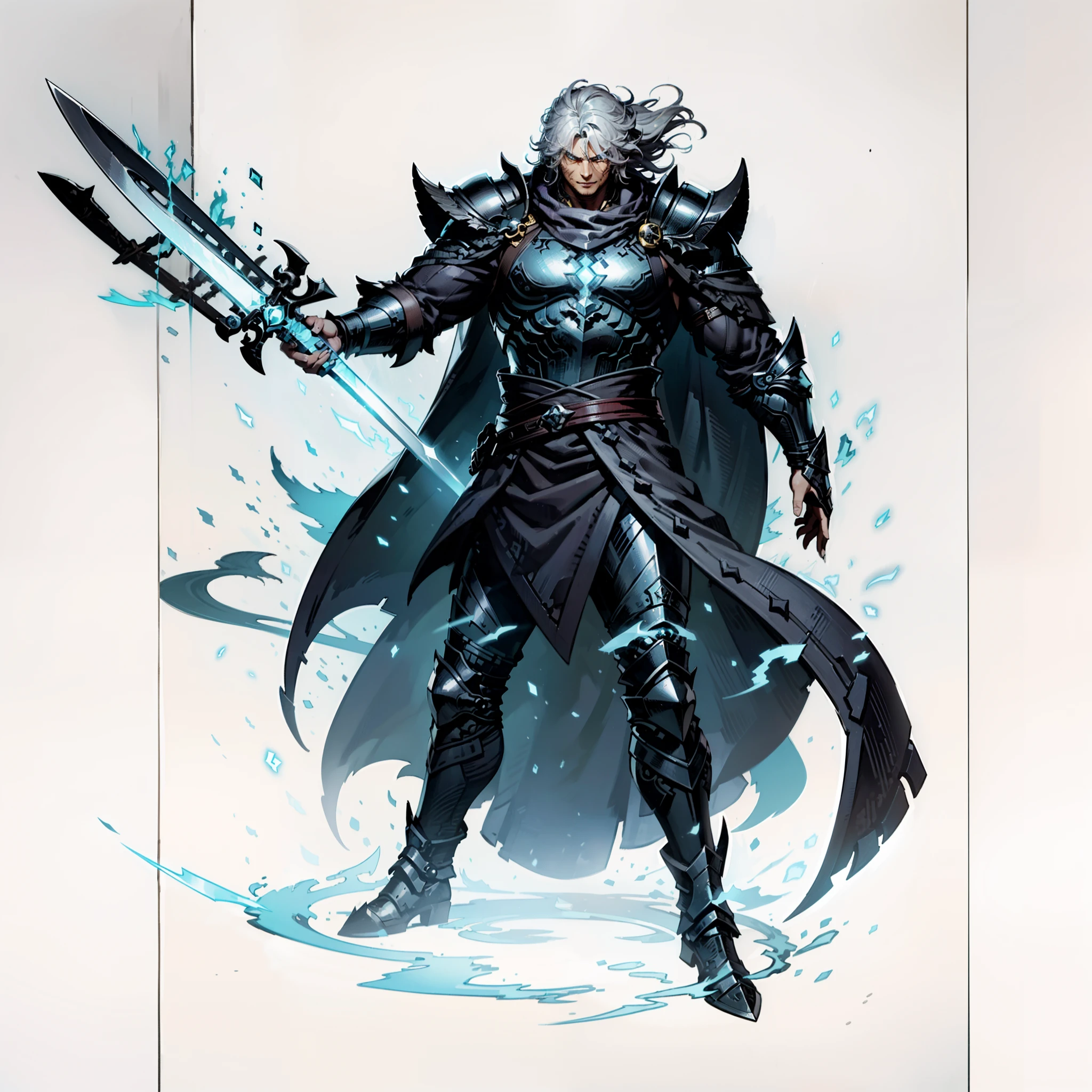which are full of confidence, Strong will, Subtle manga-style smile, Sharp eye detail, Neon Color Angle Bob, Slender figure, Valganzephyrus, A fierce and unstoppable warrior, With a muscular physique that seems to defy all barriers. Wield a giant sword, Shine with energy and power, His stance is strong、resolute, Ready to cut through anything in his path. His eyes are full of unshakable determination, And his face shows traces of a knowing smile. His armor is intricately designed, With a symbol of strength and victory. His movements seem unstoppable, Untouched power. His sword is as big as his own, Etching with runes、It shines with a mysterious aura. His hair is wild and untouched, Flows with the wind as if connected to his spirit itself. The background reflects the battlefield, Full of echoes of his victories. His very existence is a testament to his name, Unstoppable power. {{huge sword:1.6}}, {{muscular build:1.8}}, [[Huge armor:1.4]], in a dynamic pose, Full body, High resolution, 4k画质, japanese manga style.