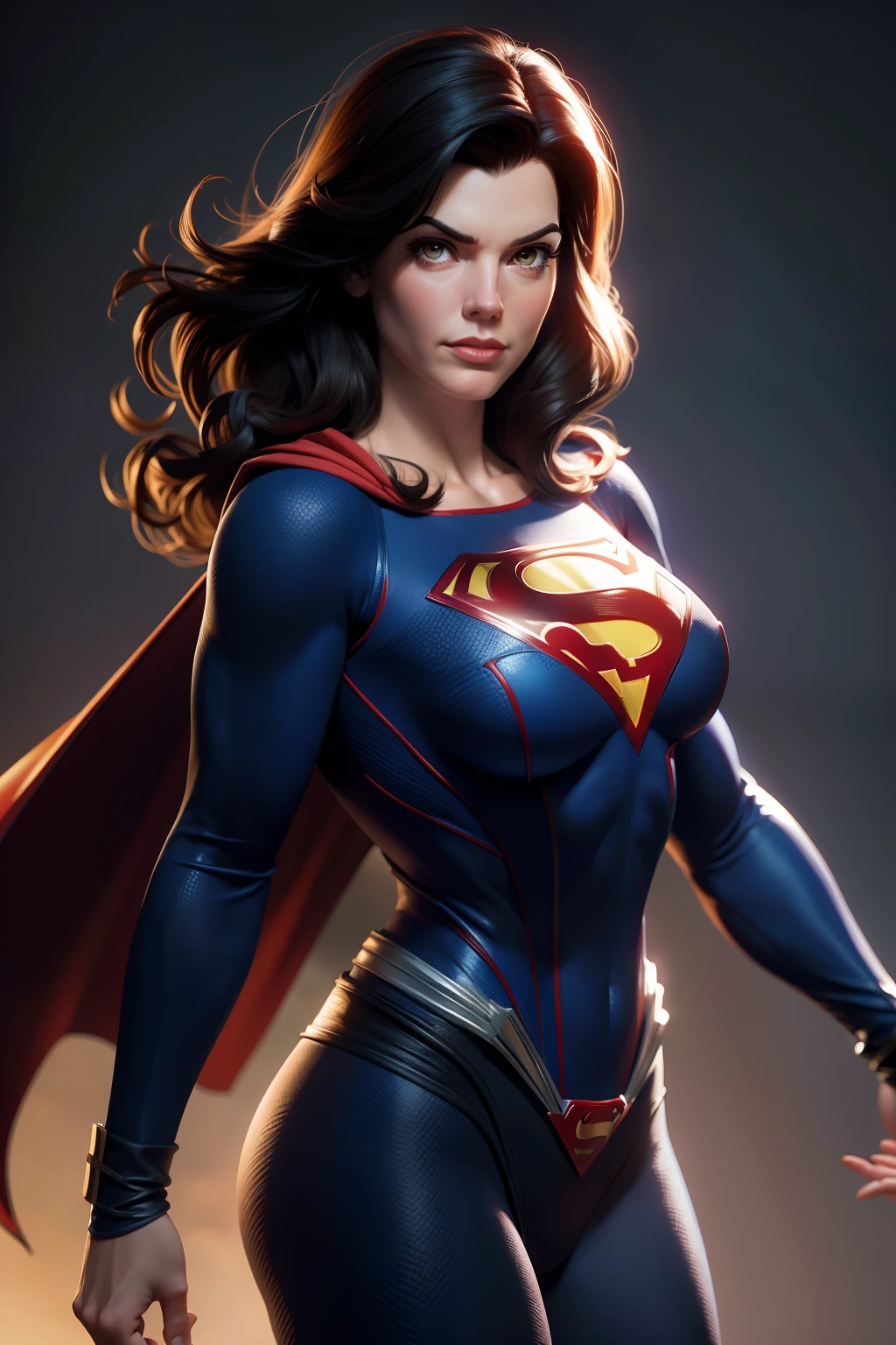 strong and powerful superman with Lois Lane, DC Comics, Dan Jurgens, Action Pose