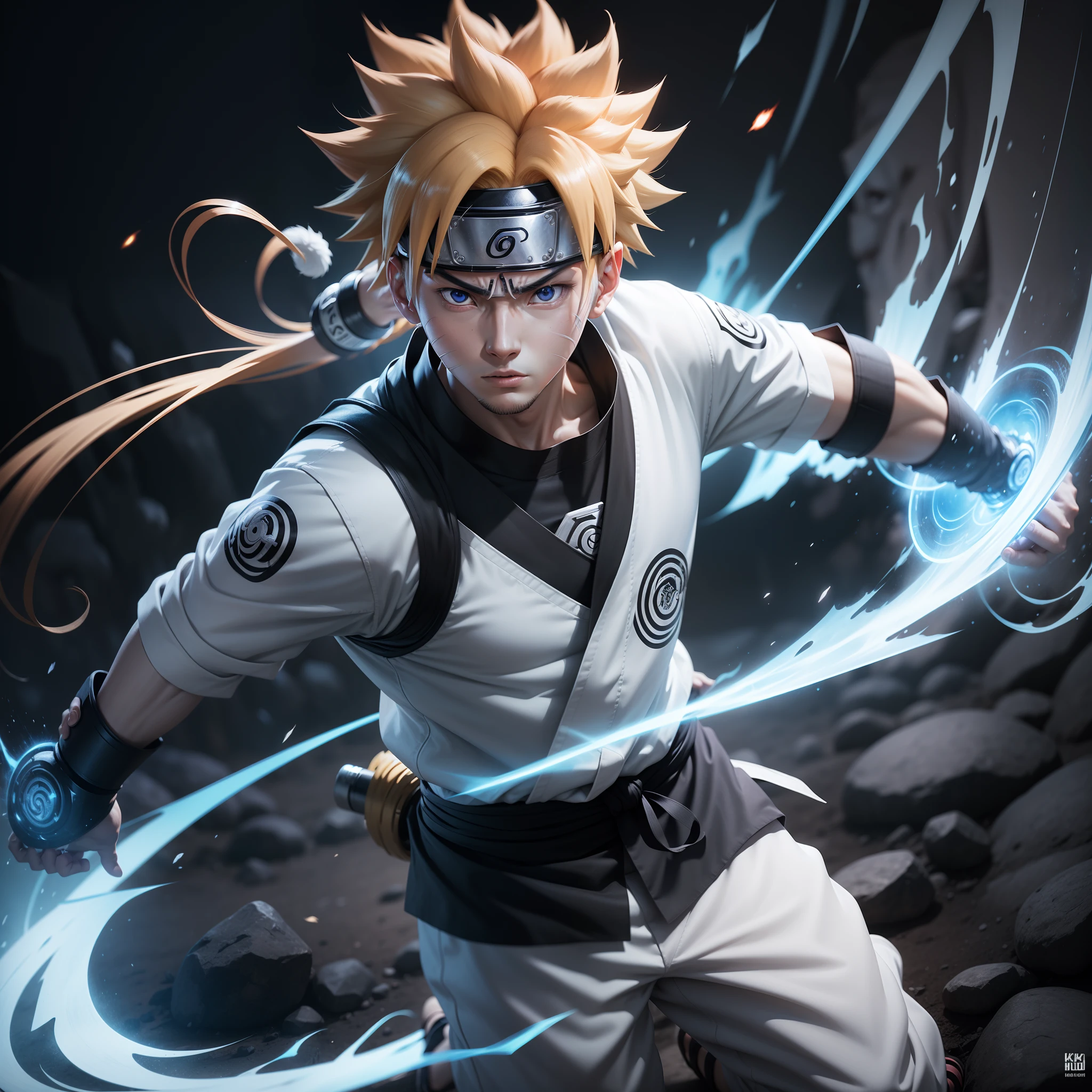 Naruto,4k, kyubi mode, ultra instinct aura