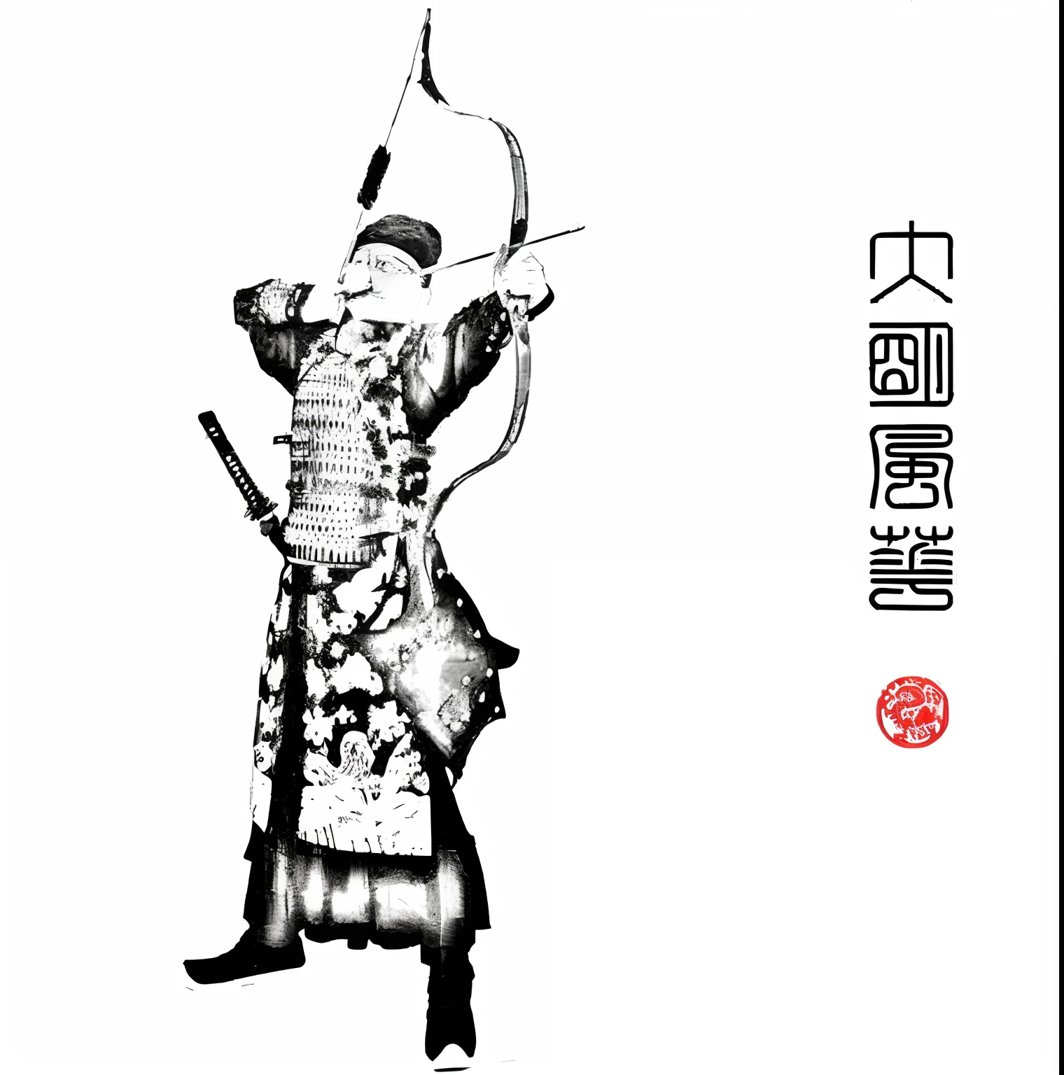 Under the sun, moon and stars,Female soldiers of the Ming Dynasty,The gaze is like a torch,Carry a bow and an arrow,poised to strike