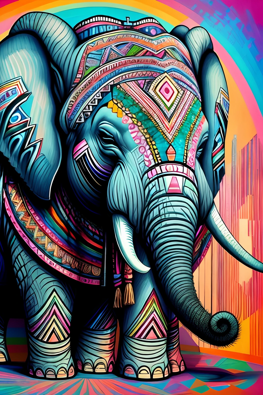 (AN ELEPHANT WITH VERY DETAILED EYES IN OBSERVATION ), Eduardo Kobra acolchoamento ,Multidimensional geometric wall, arte, Chibi,
Yang08k, lindo, Colouring,
Primary works, qualidade superior, melhor qualidade, Arte Oficial, Beautiful and Aesthetic, 64k